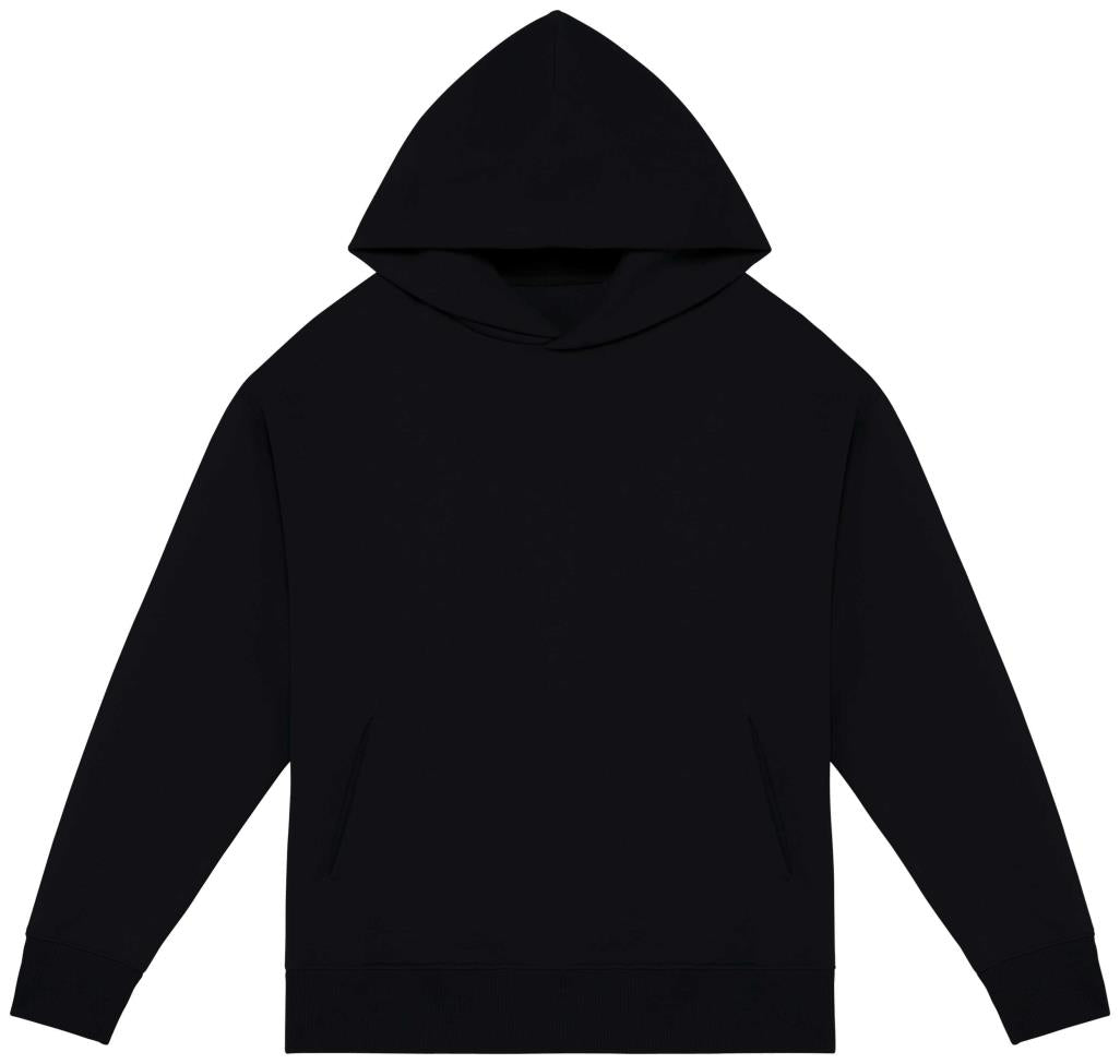 Ecologische uniseks oversized sweater met capuchon