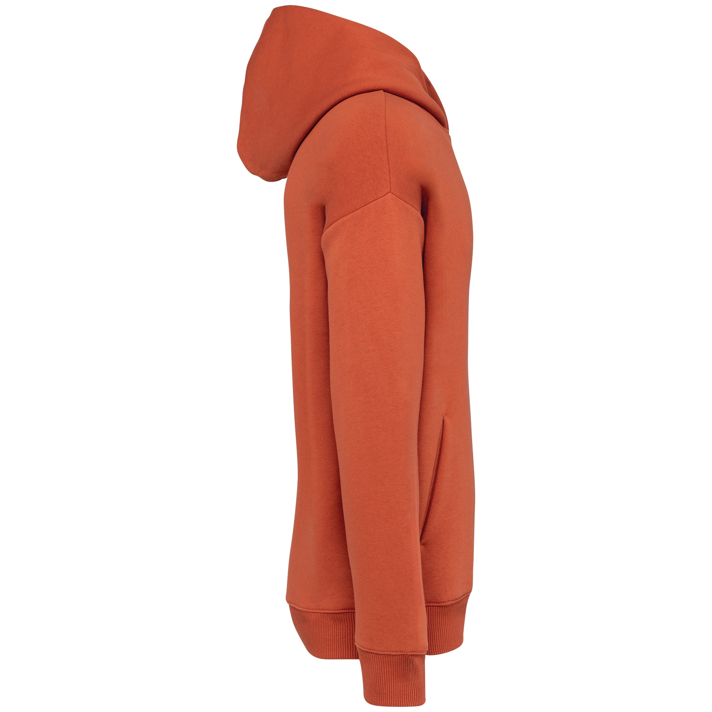 Ecologische uniseks oversized sweater met capuchon