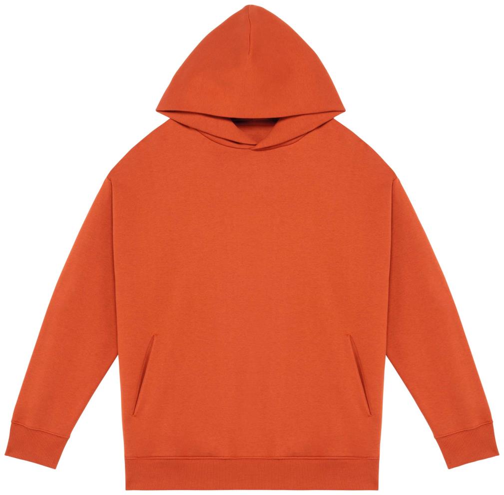 Ecologische uniseks oversized sweater met capuchon