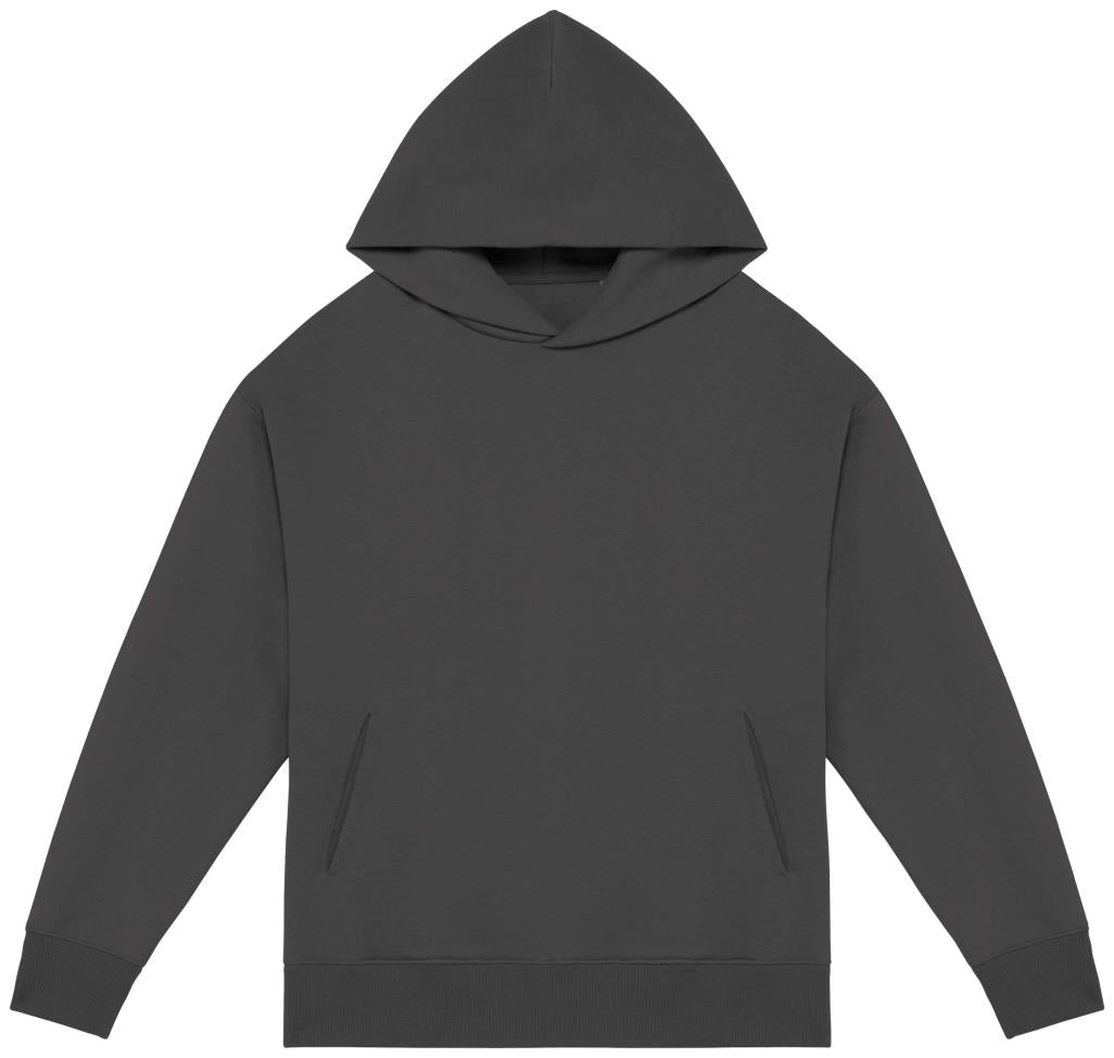 Ecologische uniseks oversized sweater met capuchon