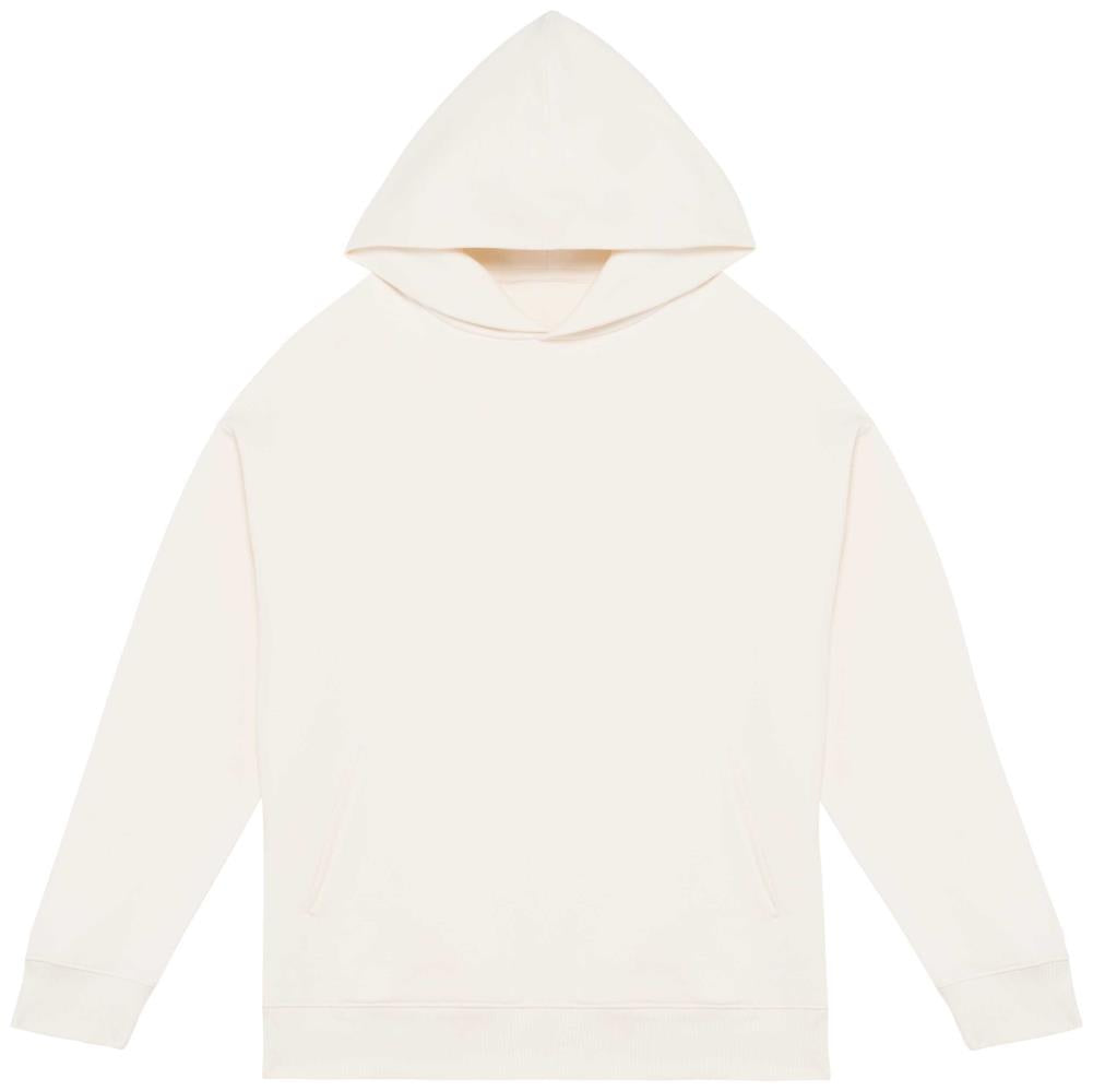 Ecologische uniseks oversized sweater met capuchon