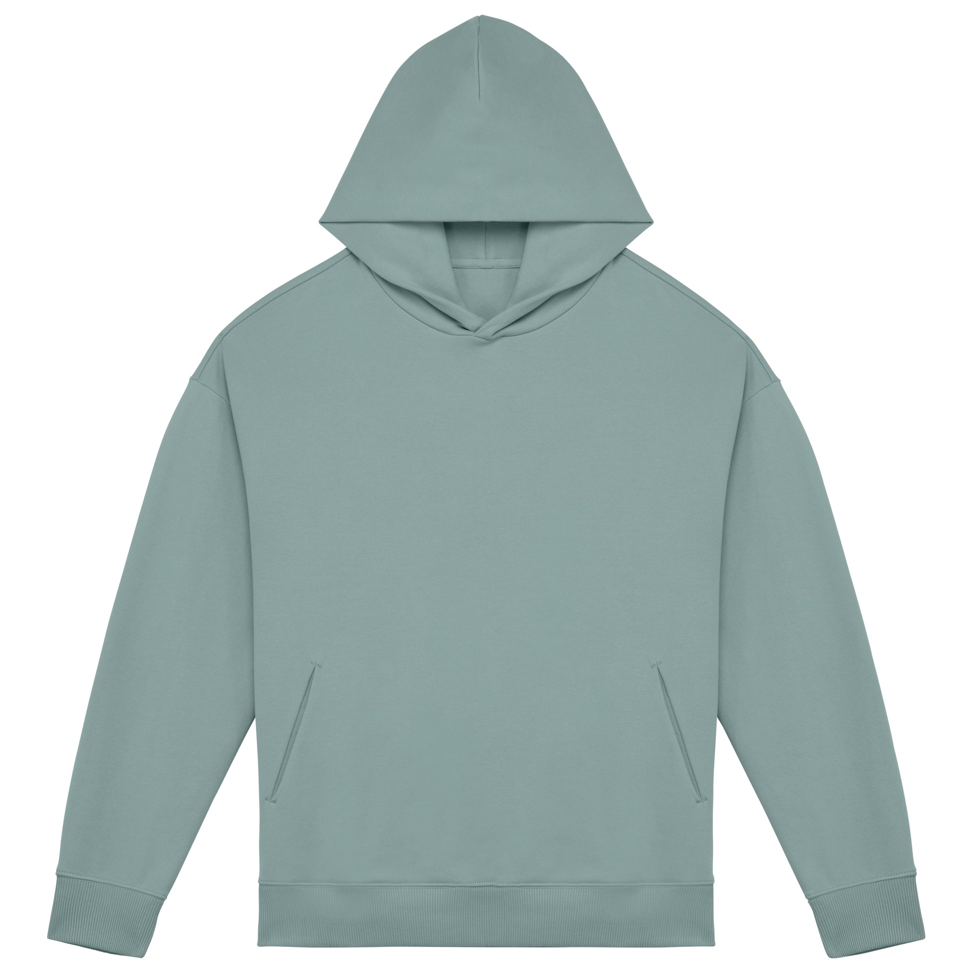 Ecologische uniseks oversized sweater met capuchon