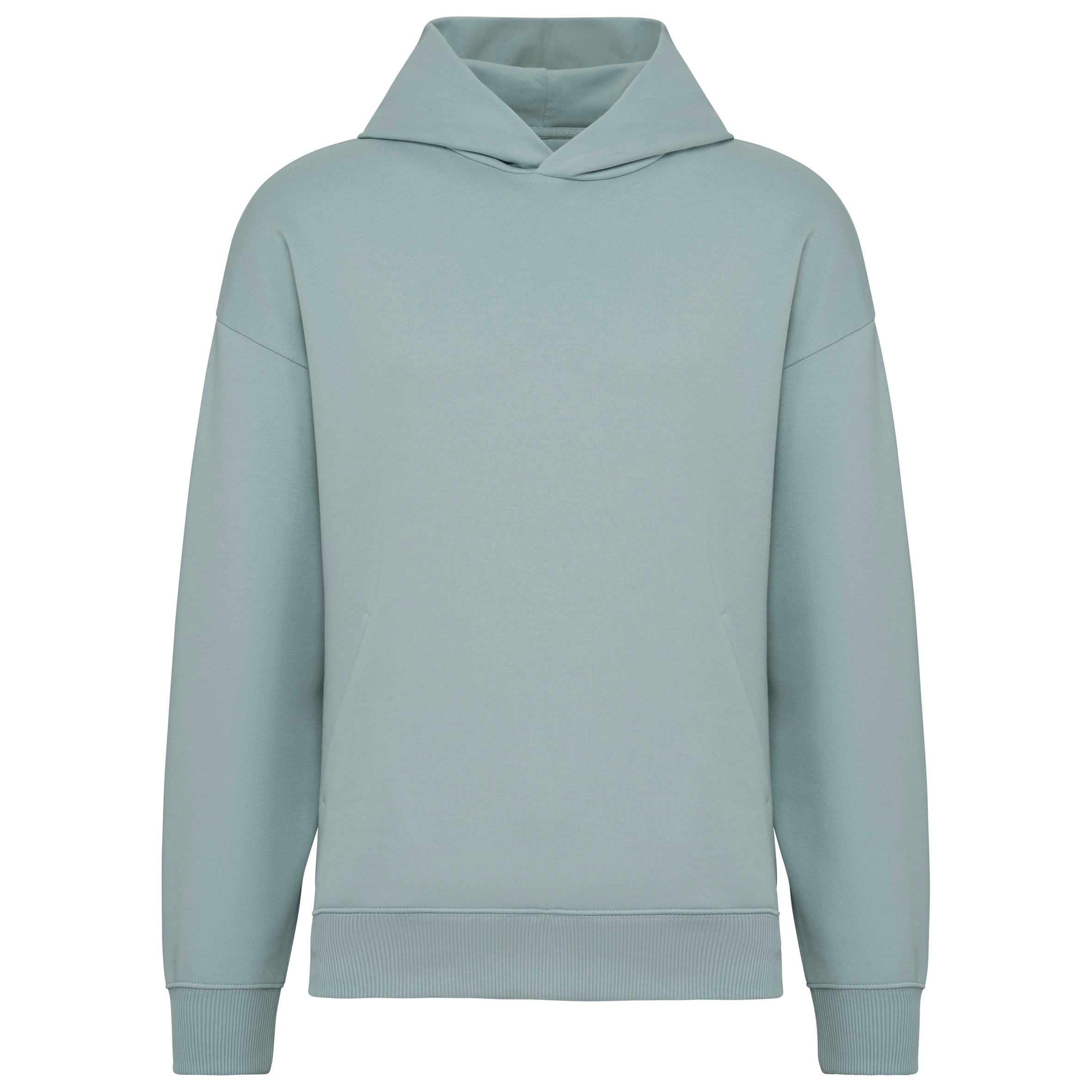 Ecologische uniseks oversized sweater met capuchon