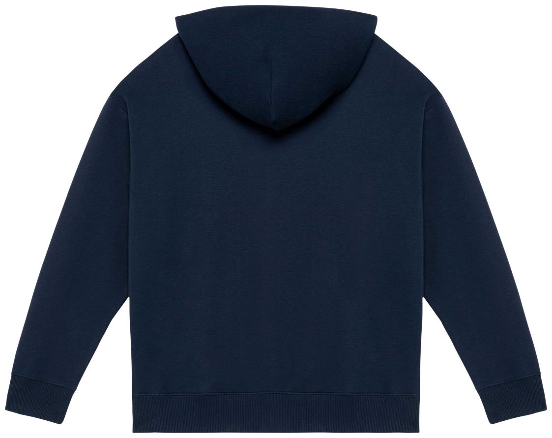 Ecologische uniseks oversized sweater met capuchon