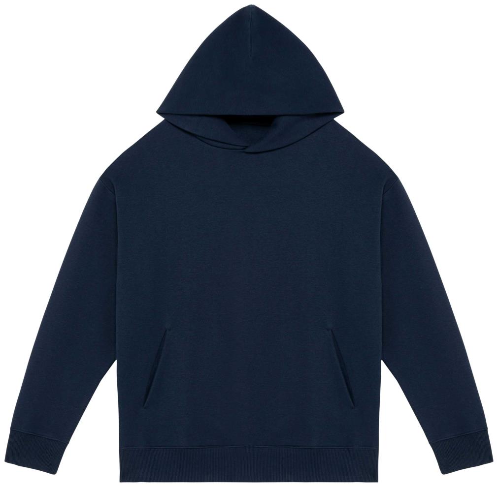 Ecologische uniseks oversized sweater met capuchon