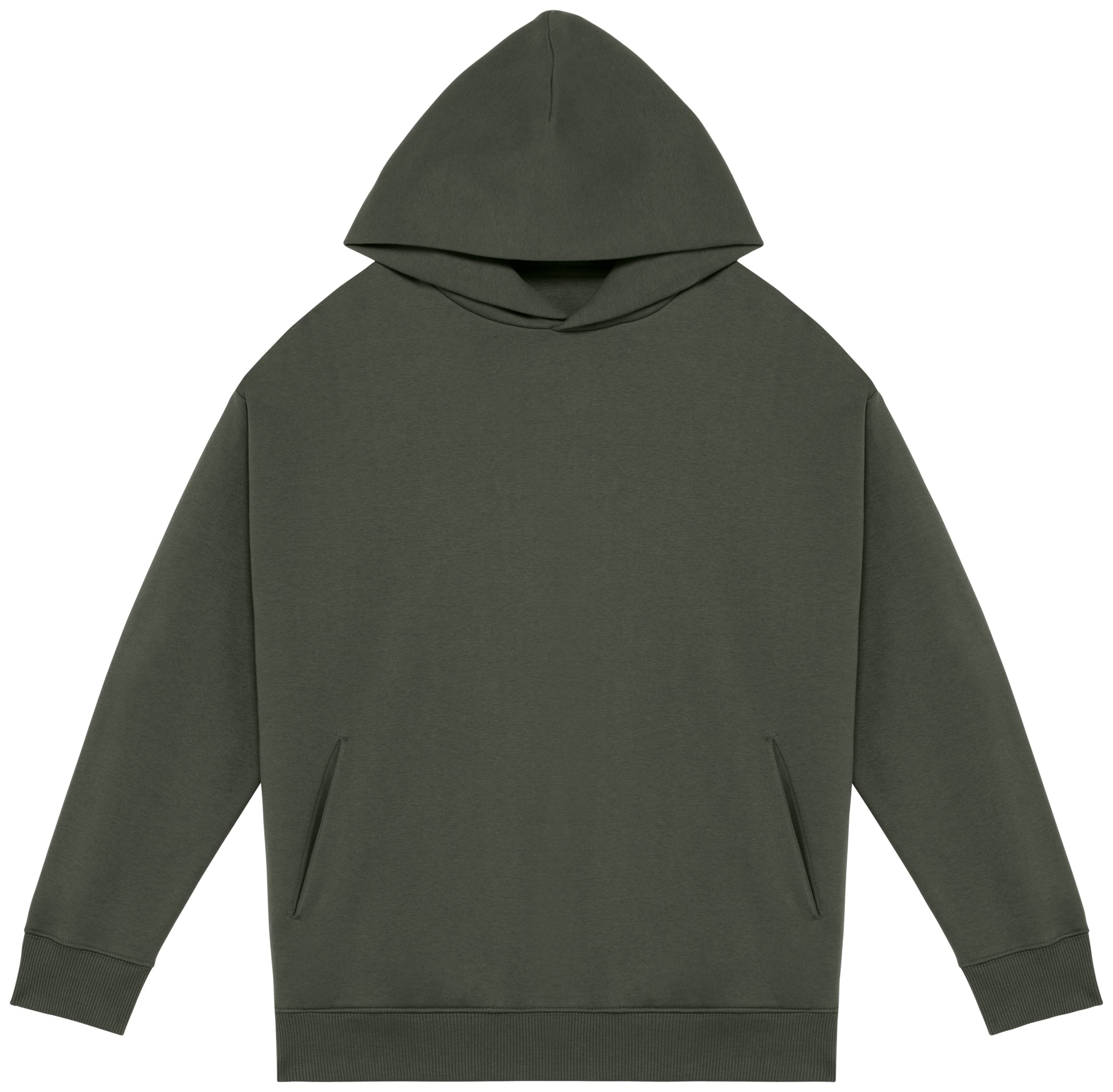 Ecologische uniseks oversized sweater met capuchon