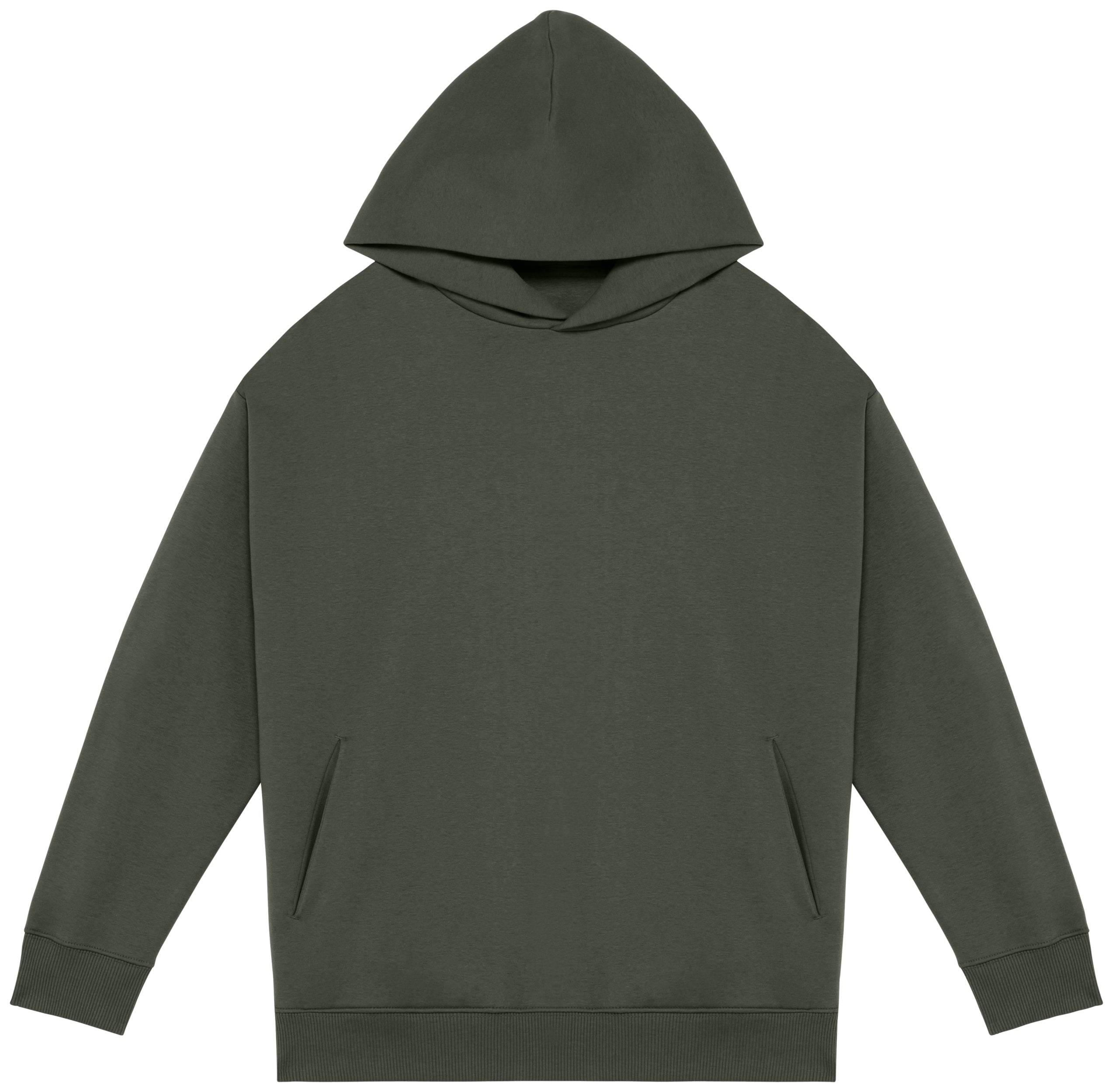 Ecologische uniseks oversized sweater met capuchon