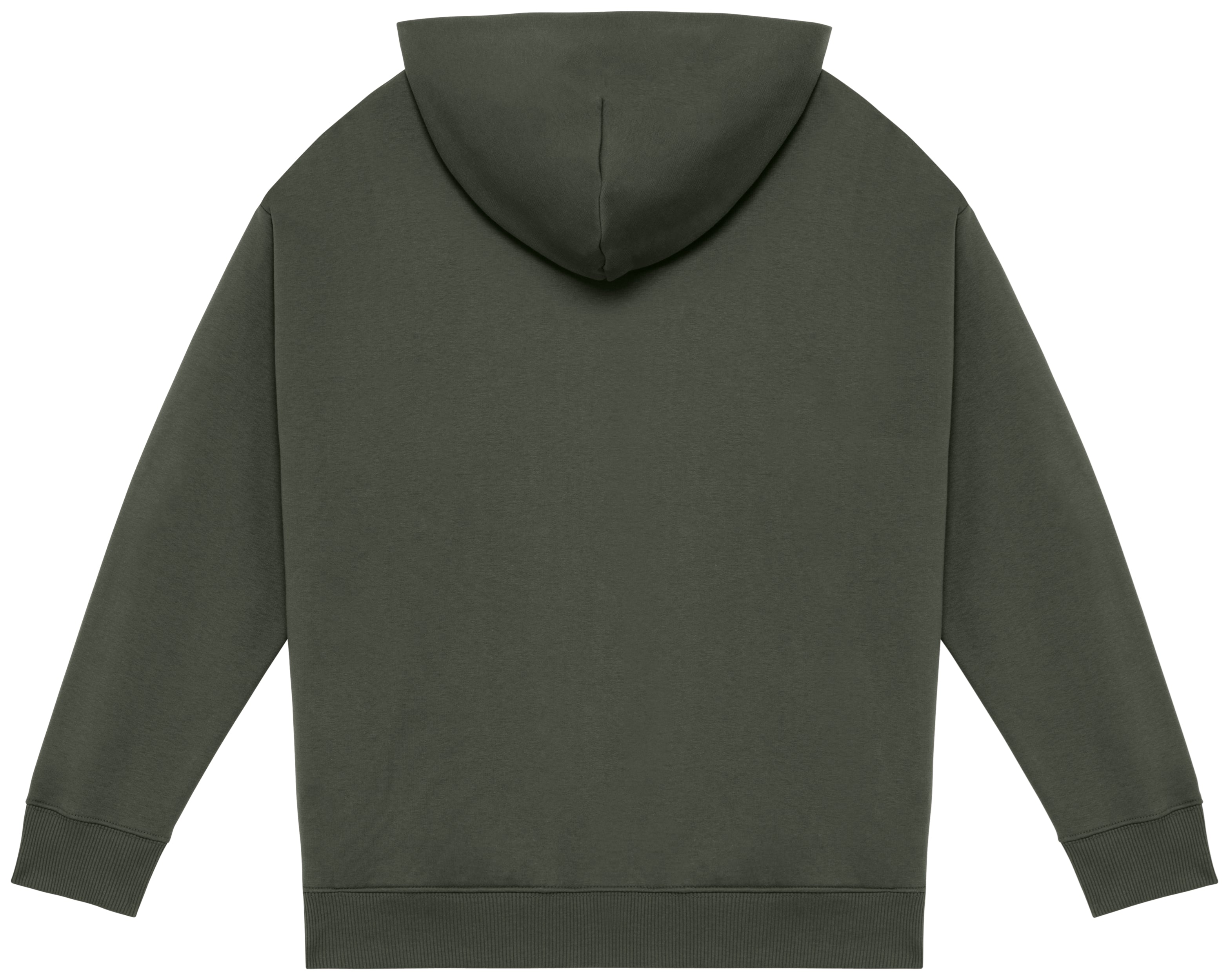 Ecologische uniseks oversized sweater met capuchon