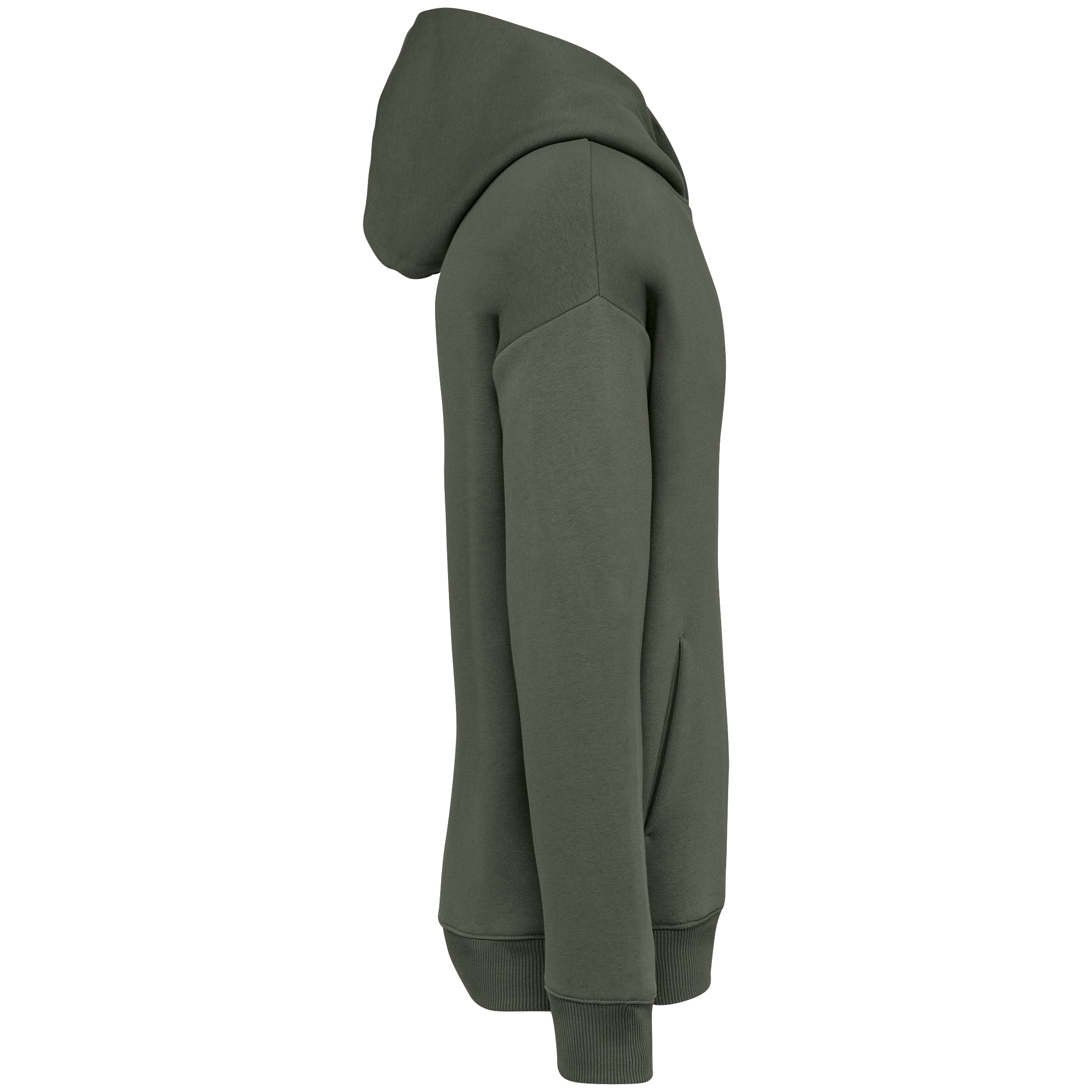 Ecologische uniseks oversized sweater met capuchon