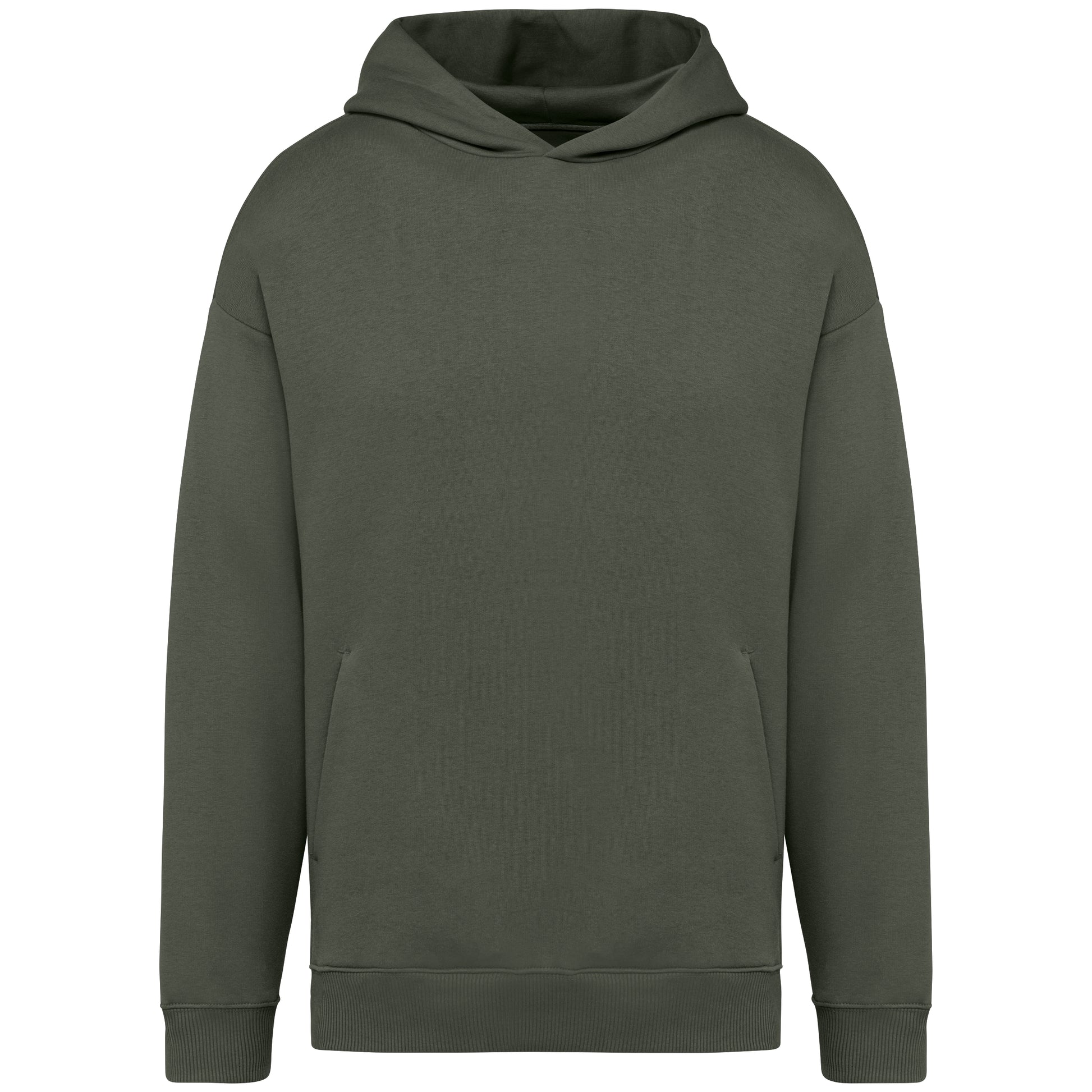 Ecologische uniseks oversized sweater met capuchon