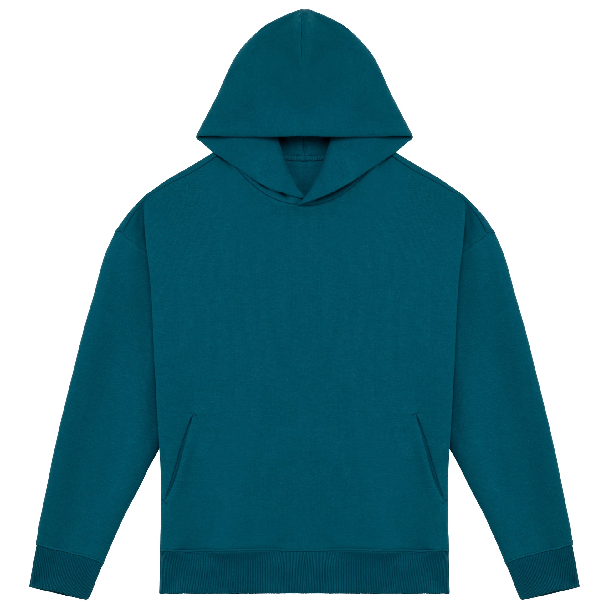 Ecologische uniseks oversized sweater met capuchon
