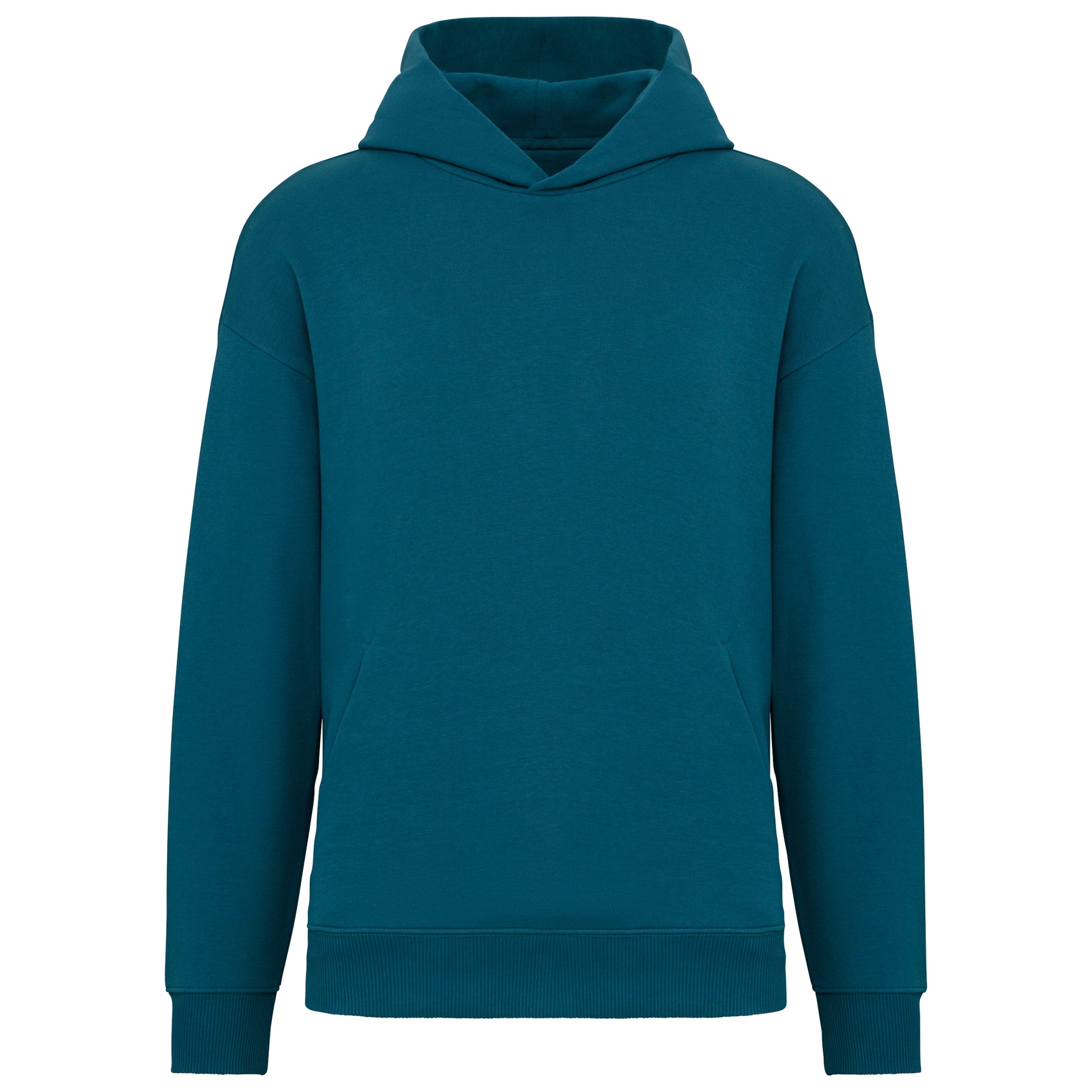 Ecologische uniseks oversized sweater met capuchon