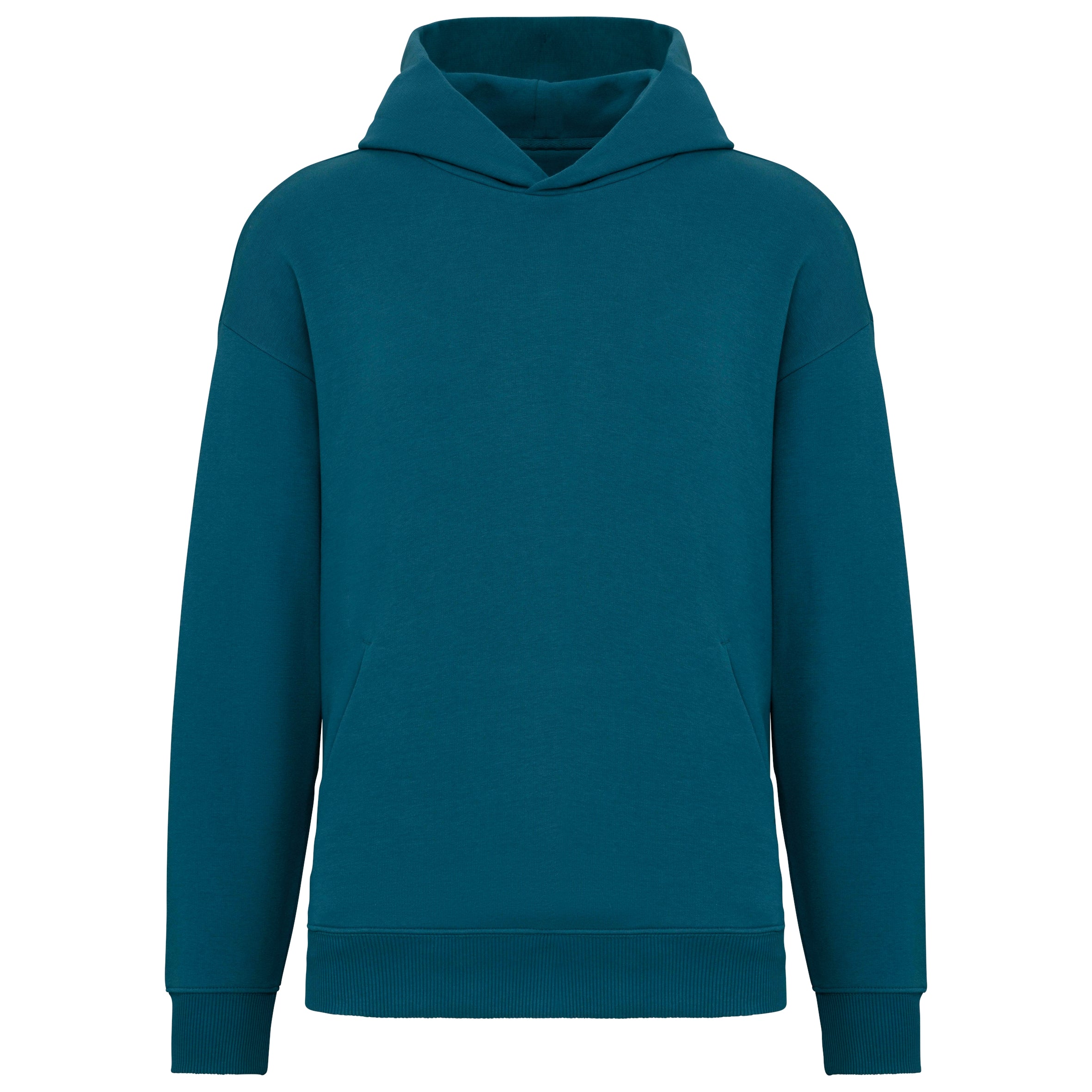 Ecologische uniseks oversized sweater met capuchon