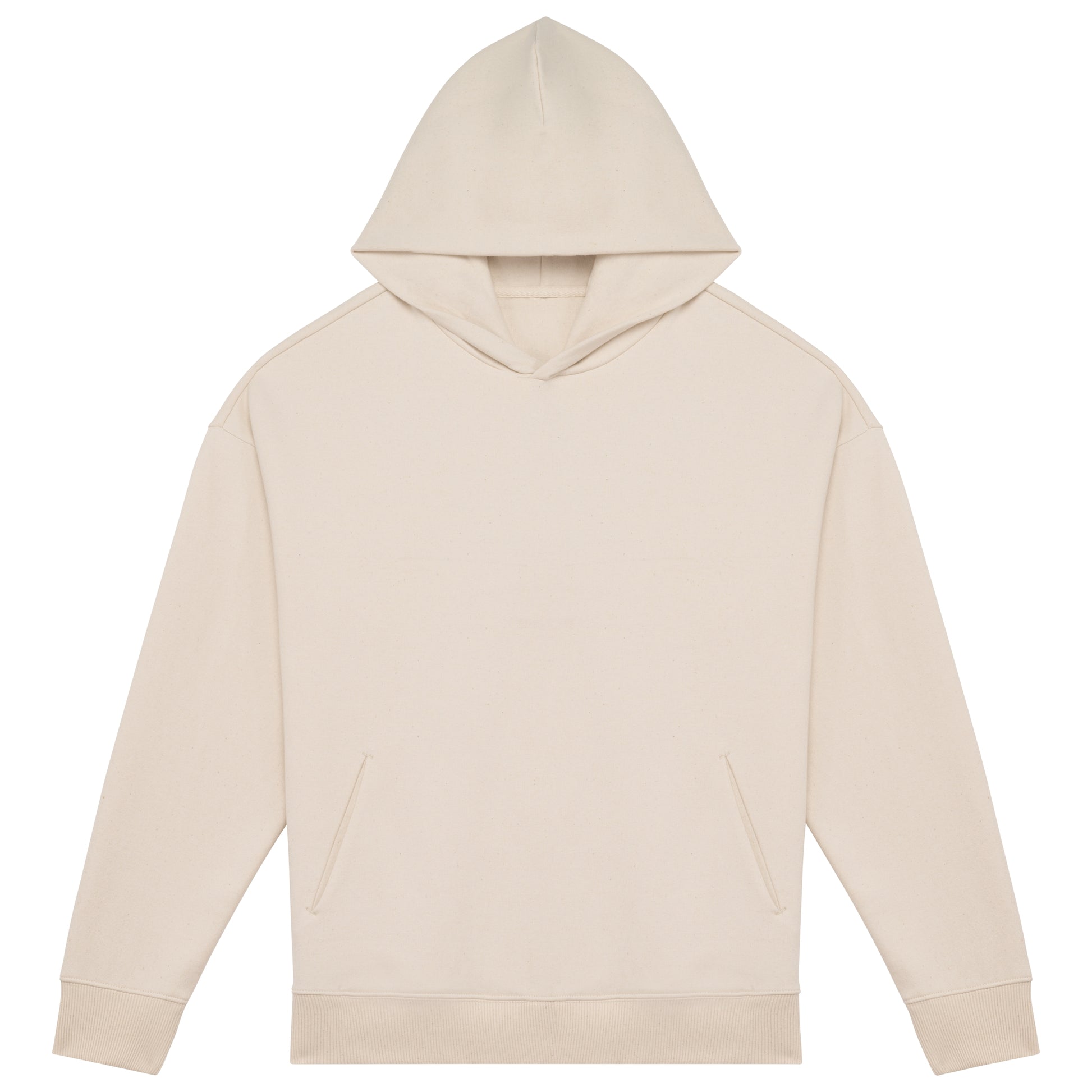 Ecologische uniseks oversized sweater met capuchon