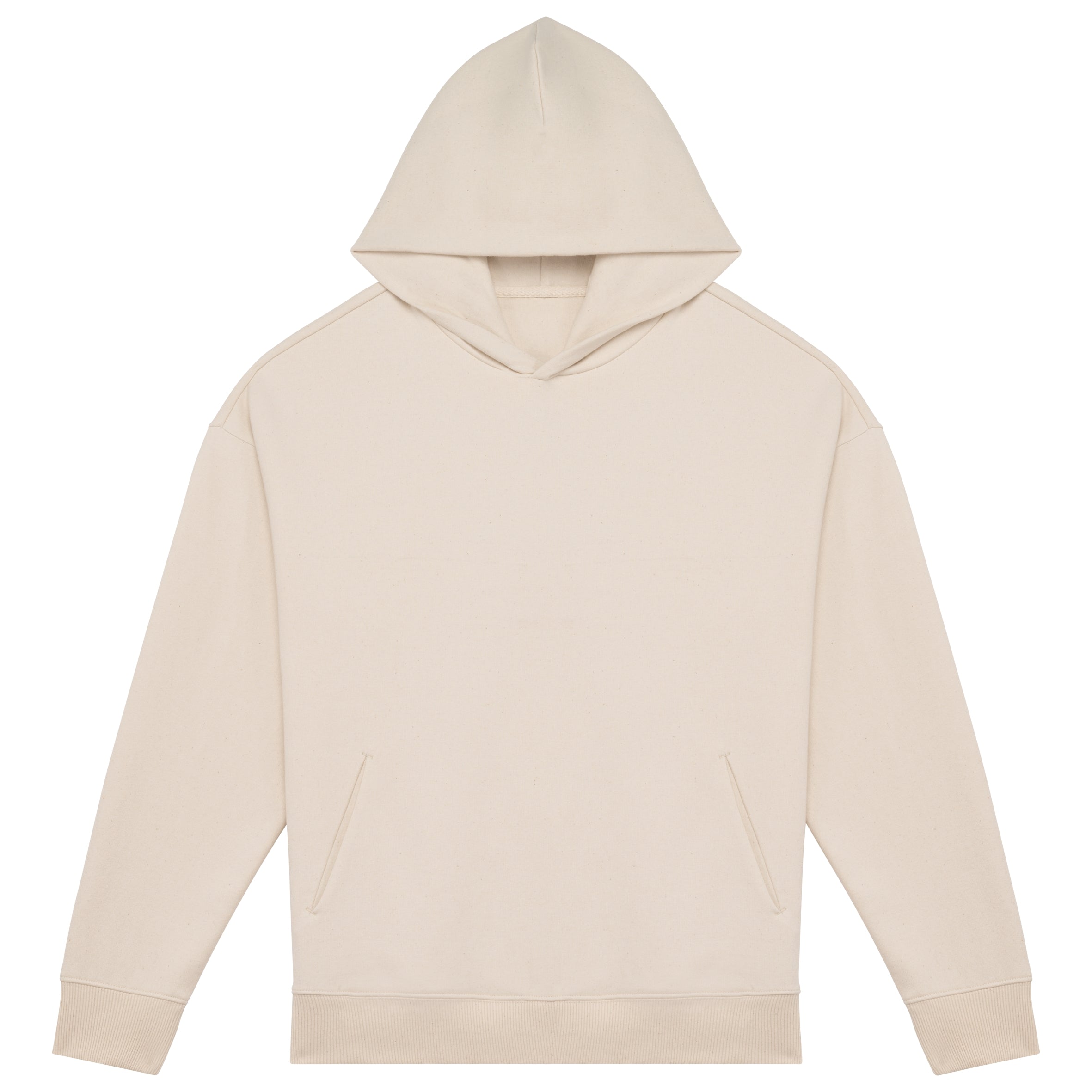 Ecologische uniseks oversized sweater met capuchon