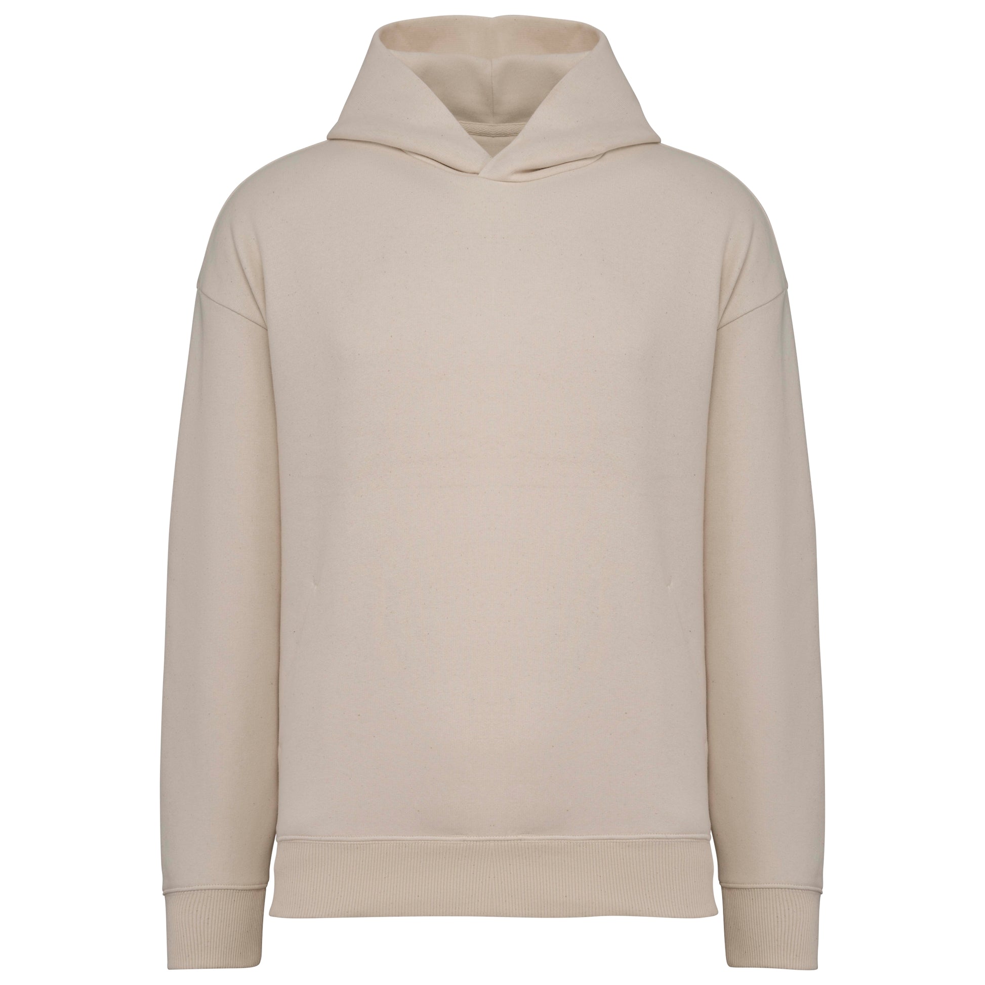 Ecologische uniseks oversized sweater met capuchon