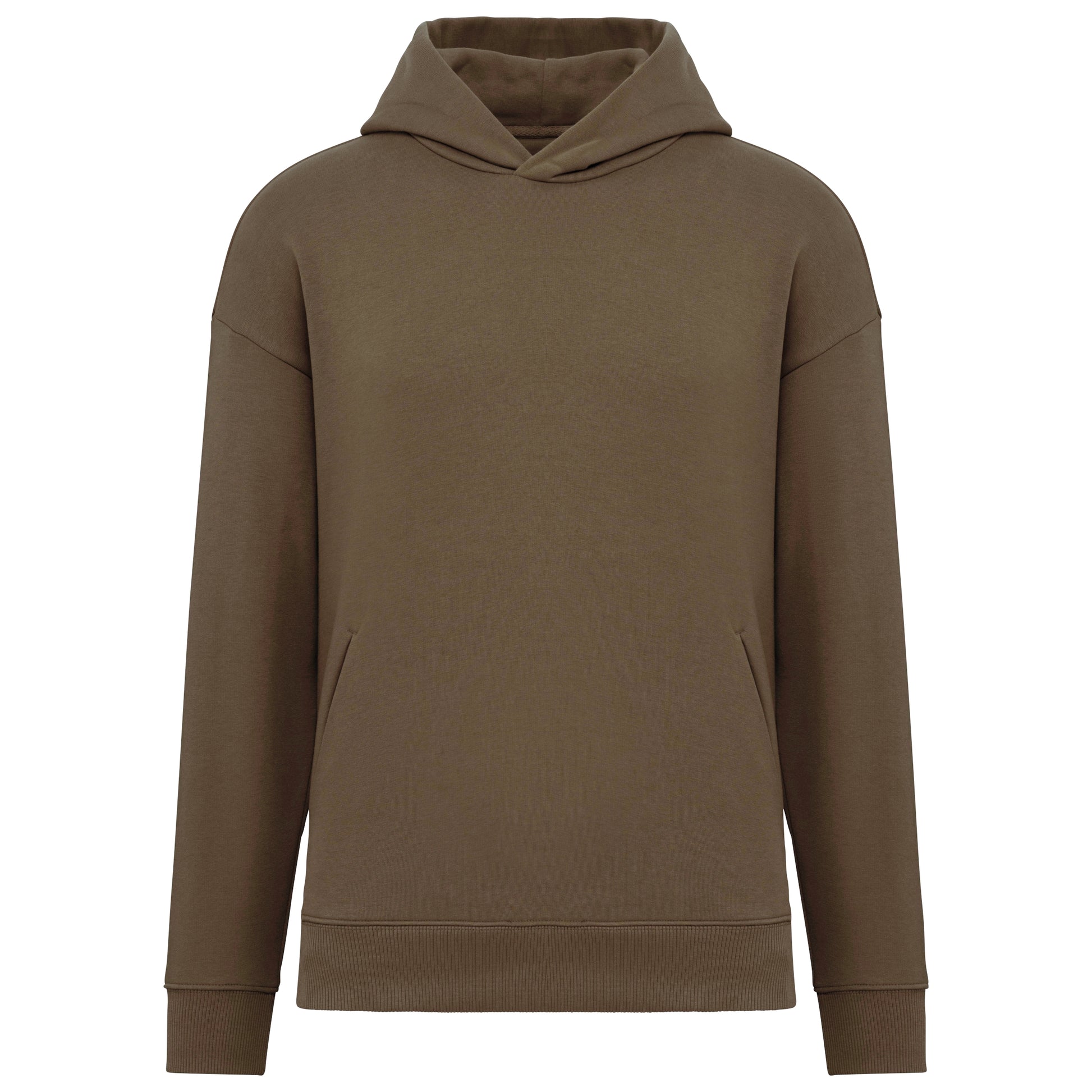 Ecologische uniseks oversized sweater met capuchon