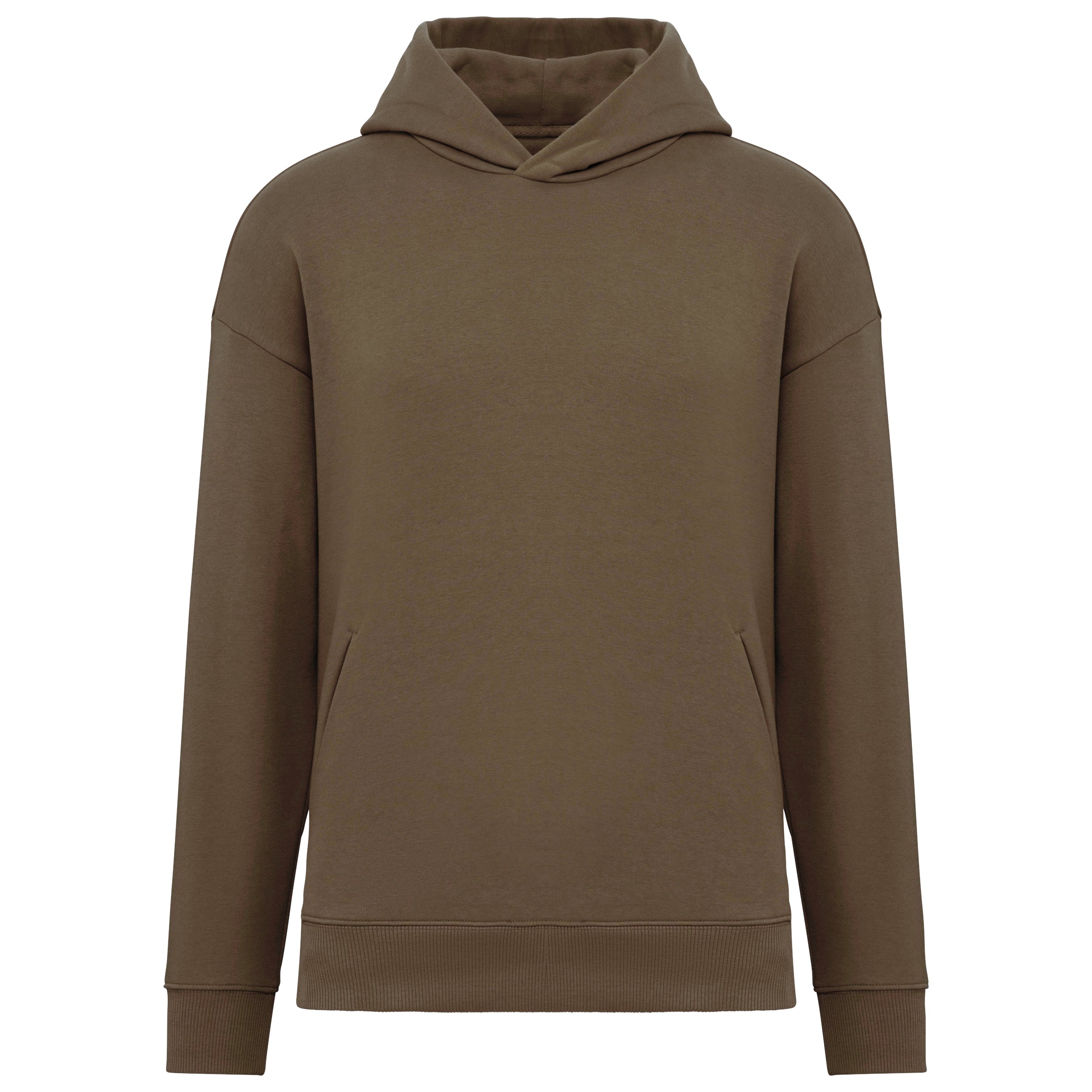 Ecologische uniseks oversized sweater met capuchon