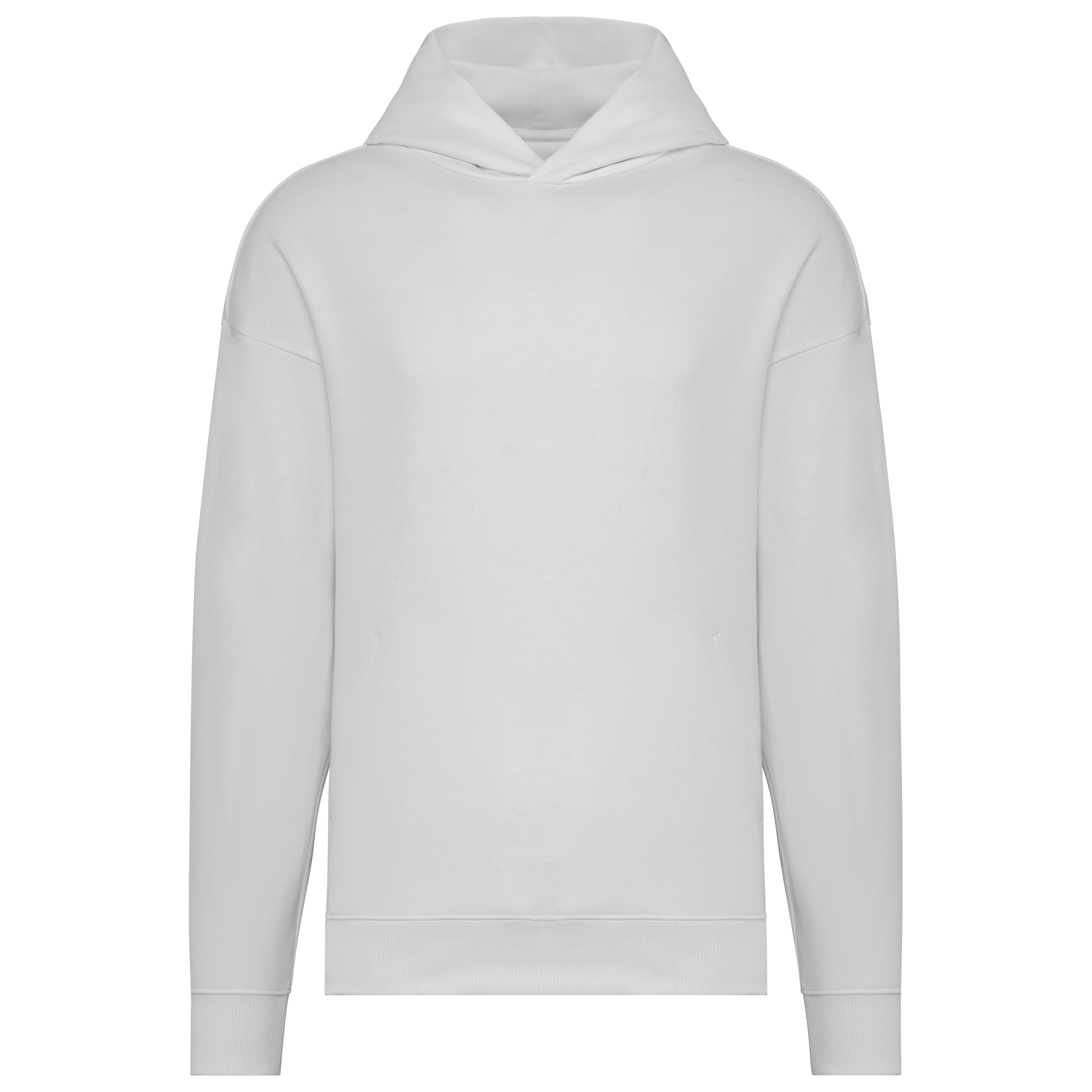 Ecologische uniseks oversized sweater met capuchon