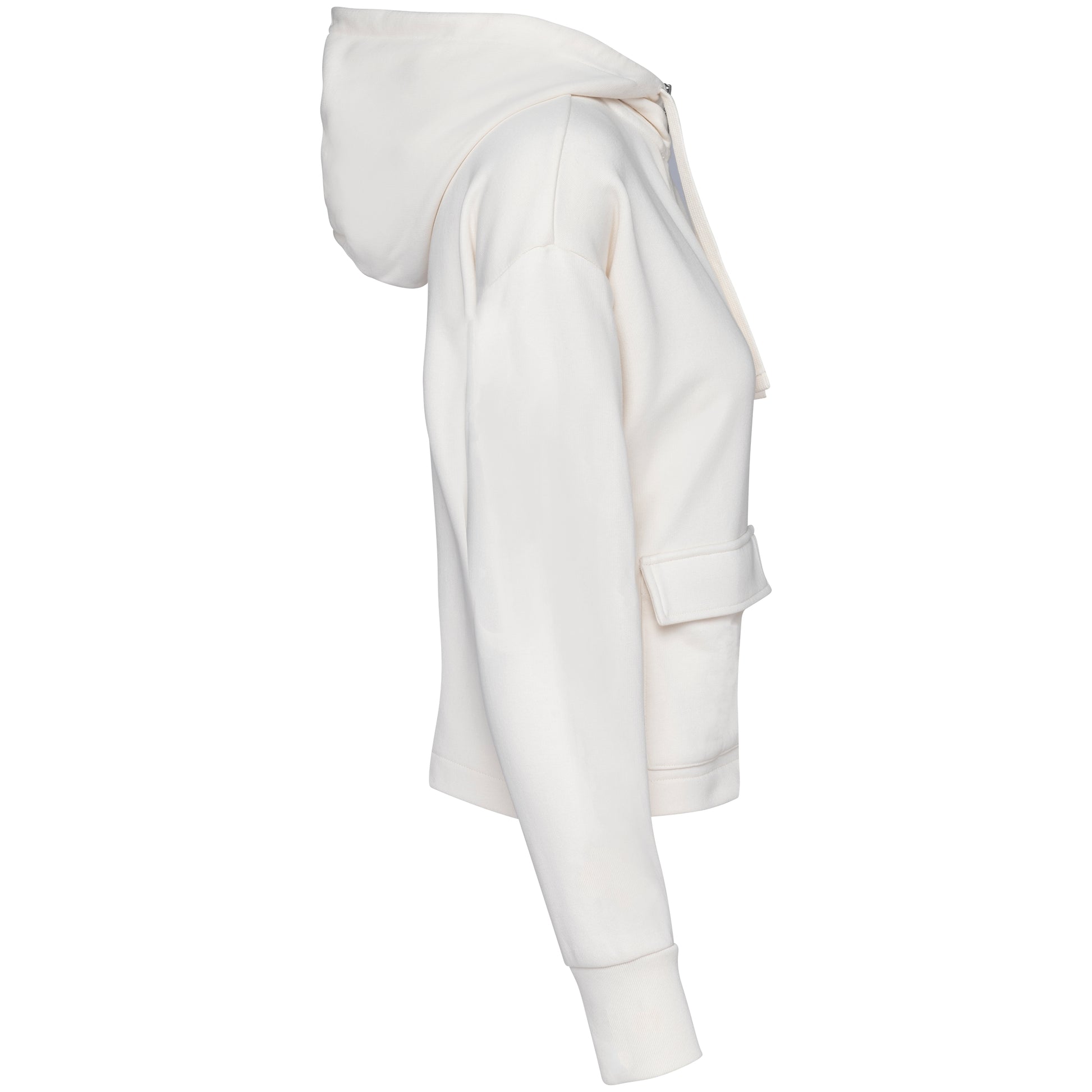 Ecologische sweatvest met capuchon French Terry