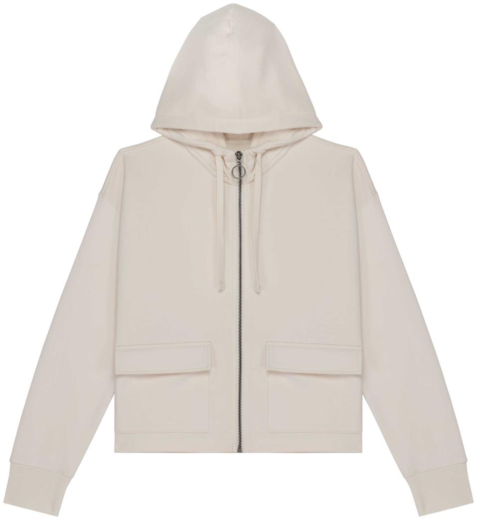 Ecologische sweatvest met capuchon French Terry