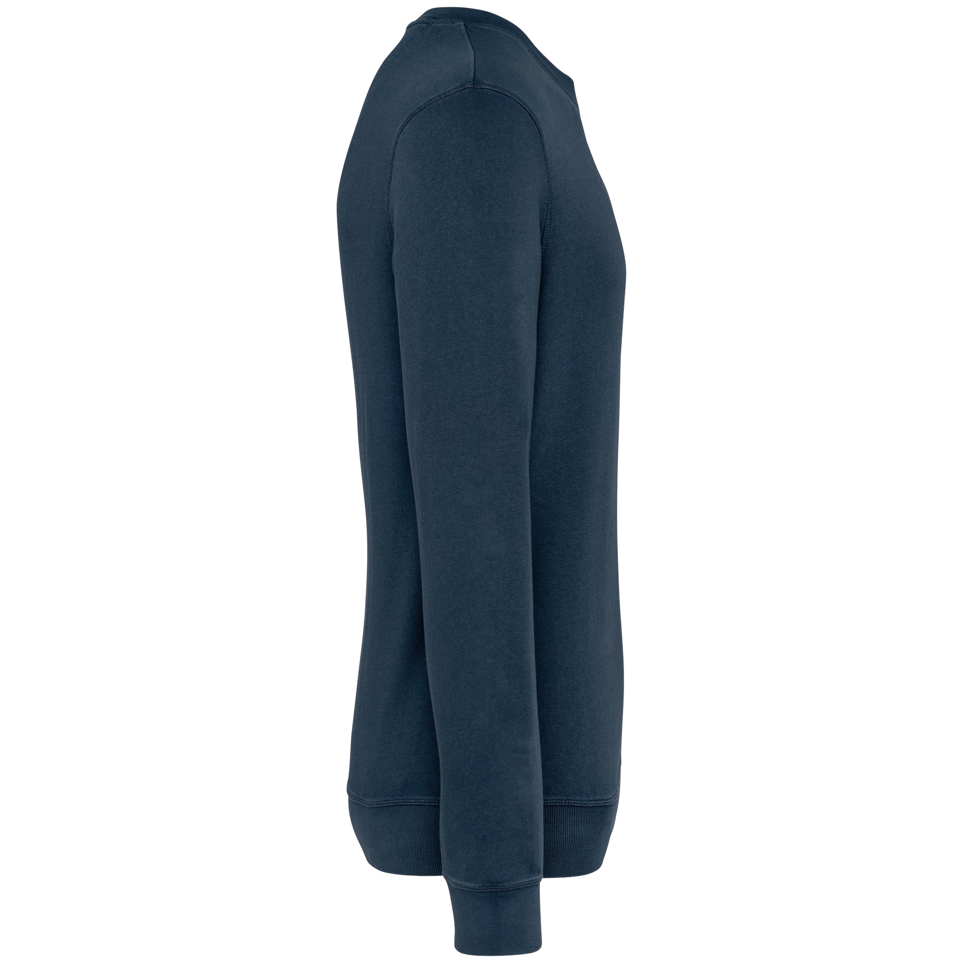 Ecologische uniseks sweater met ronde hals French Terry
