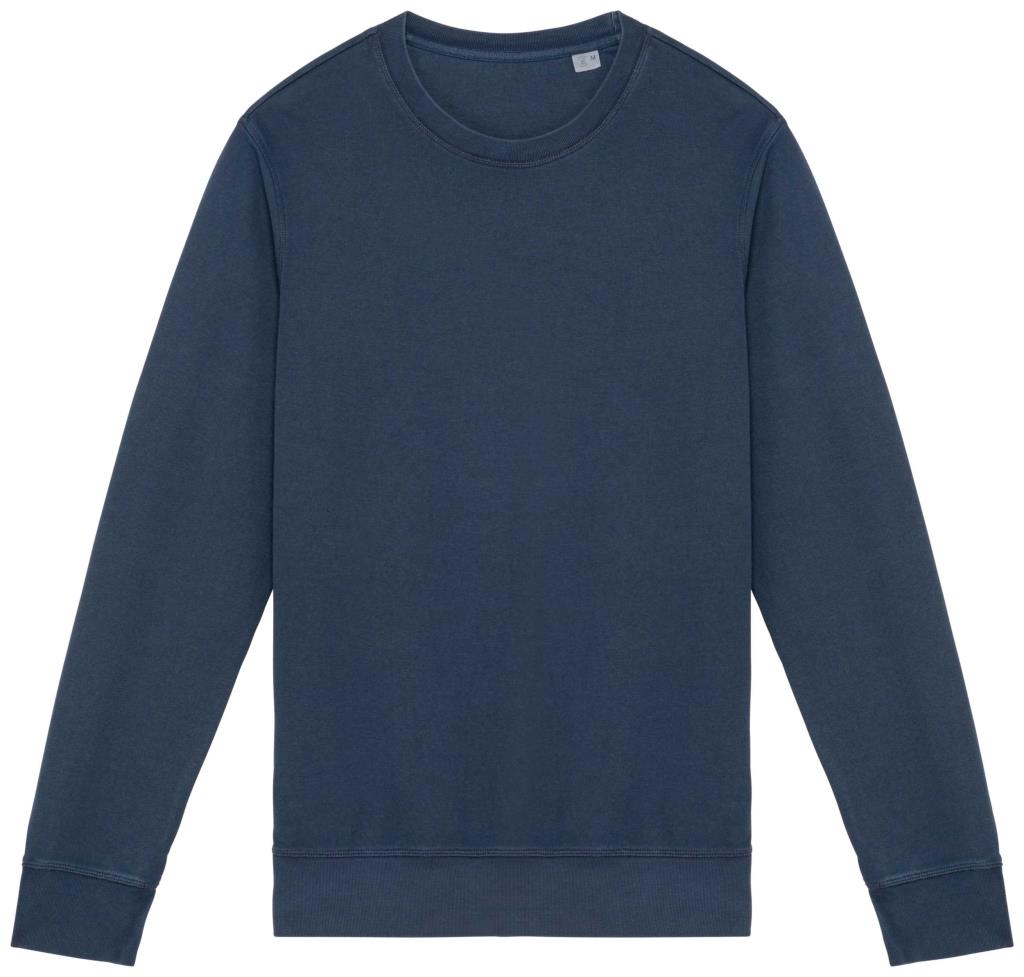 Ecologische uniseks sweater met ronde hals French Terry