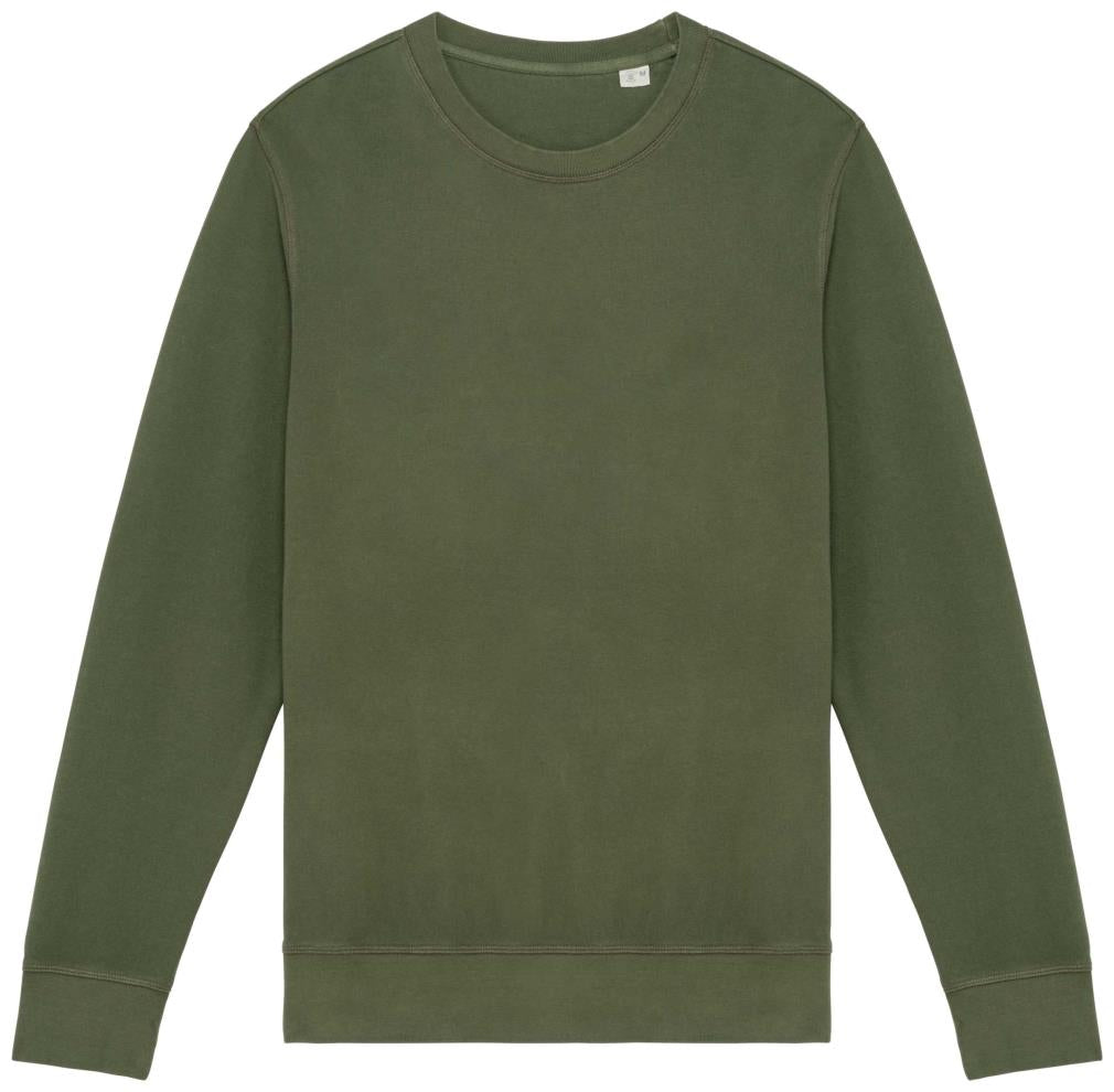 Ecologische uniseks sweater met ronde hals French Terry