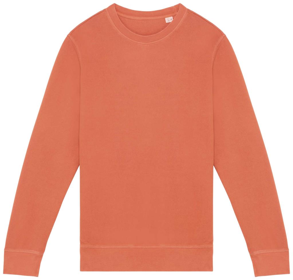 Ecologische uniseks sweater met ronde hals French Terry