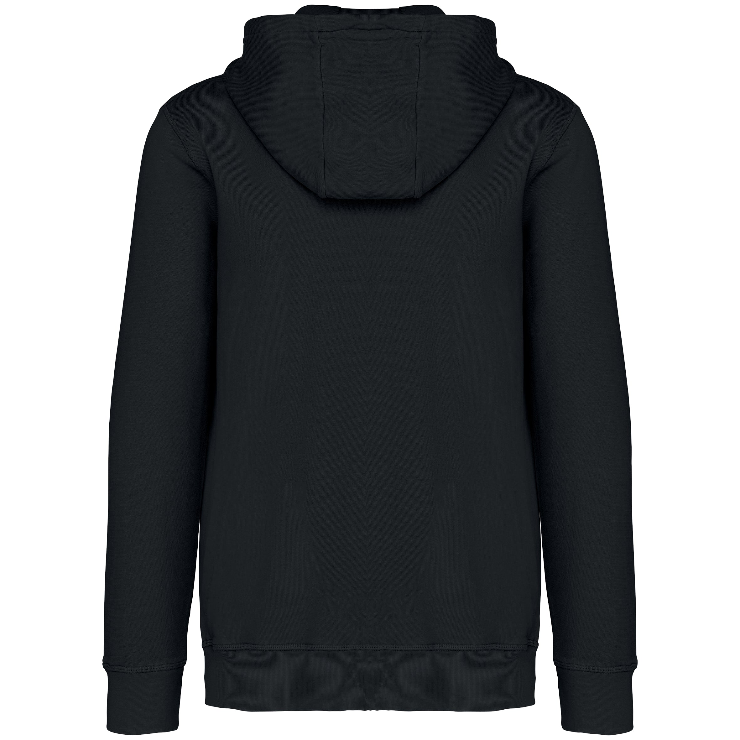 Ecologische uniseks sweater met rits en capuchon French Terry