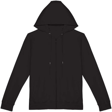 Ecologische uniseks sweater met rits en capuchon French Terry
