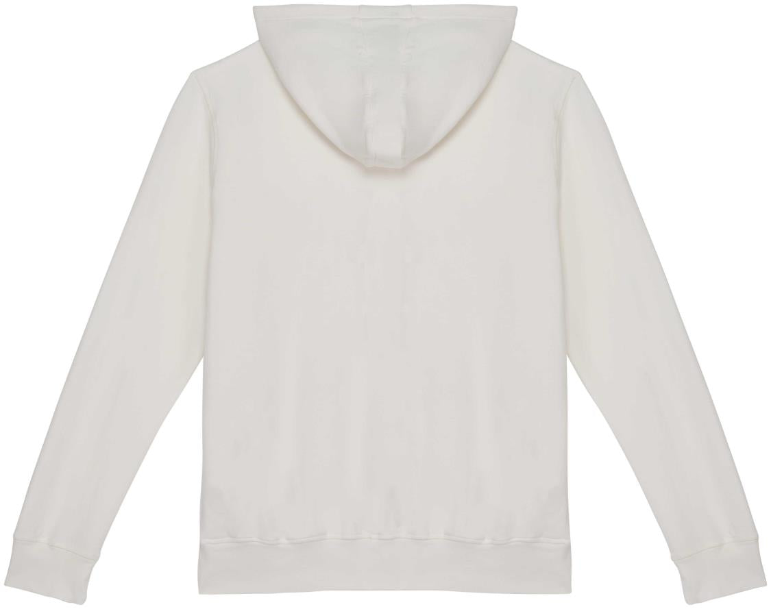 Ecologische uniseks sweater met rits en capuchon French Terry