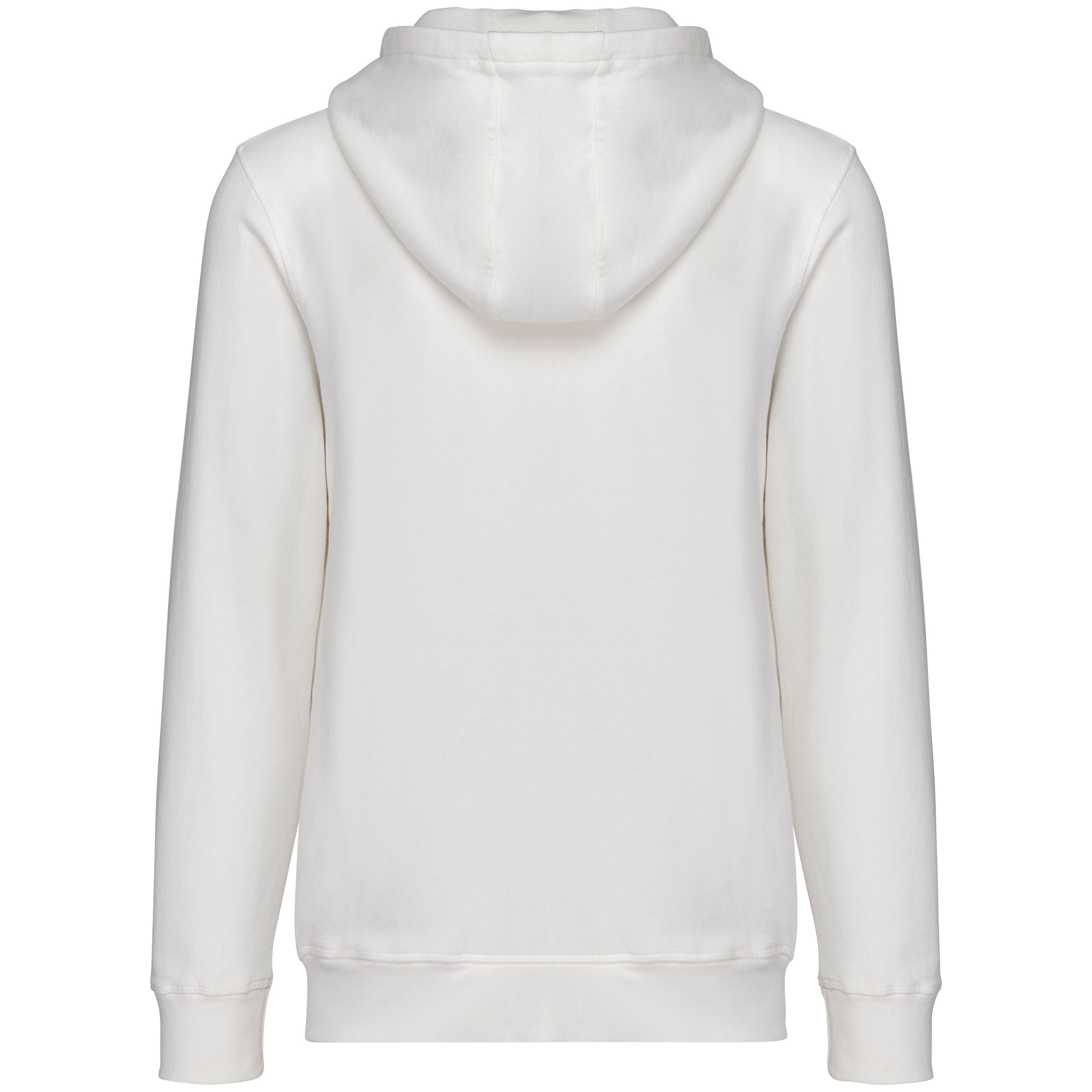 Ecologische uniseks sweater met rits en capuchon French Terry