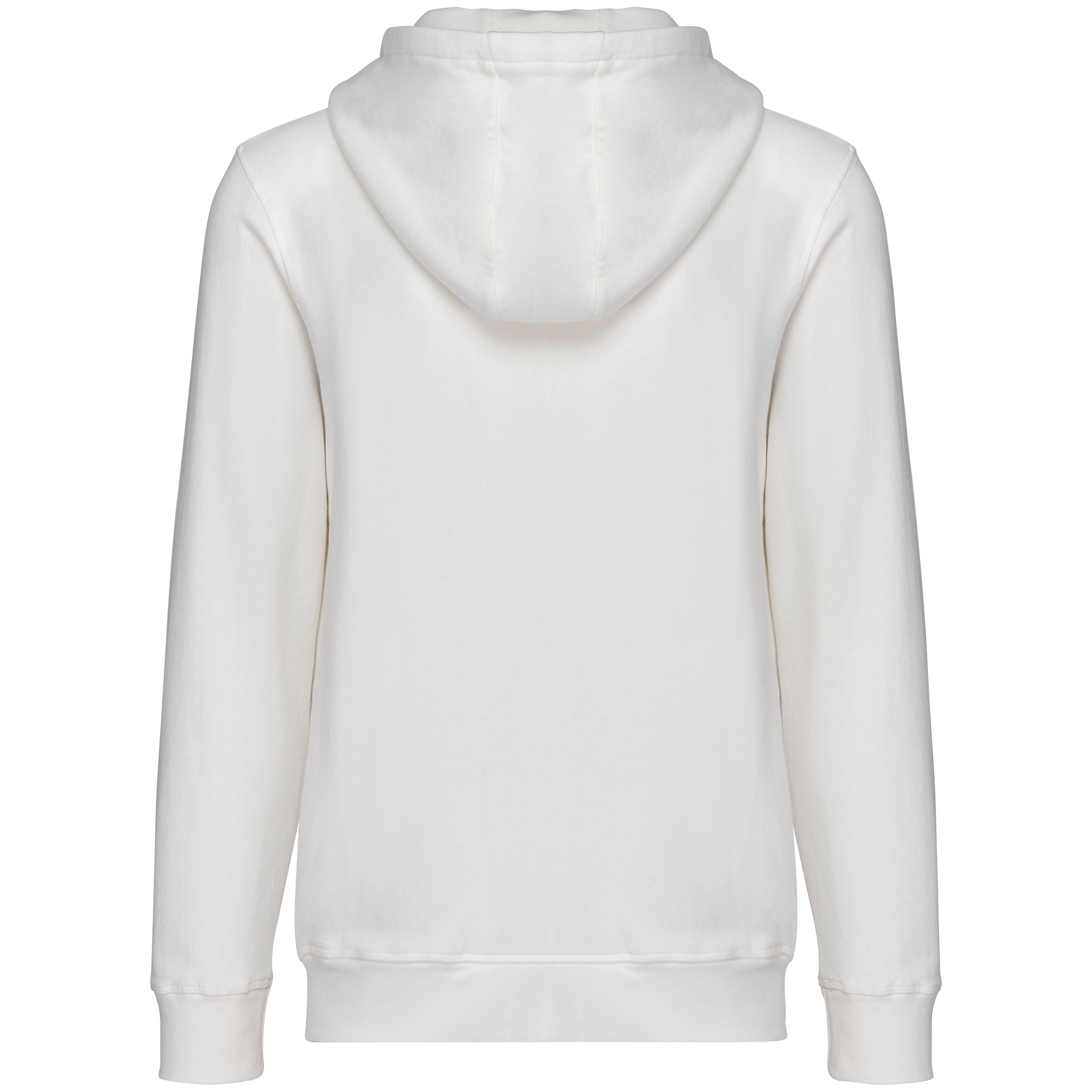 Ecologische uniseks sweater met rits en capuchon French Terry