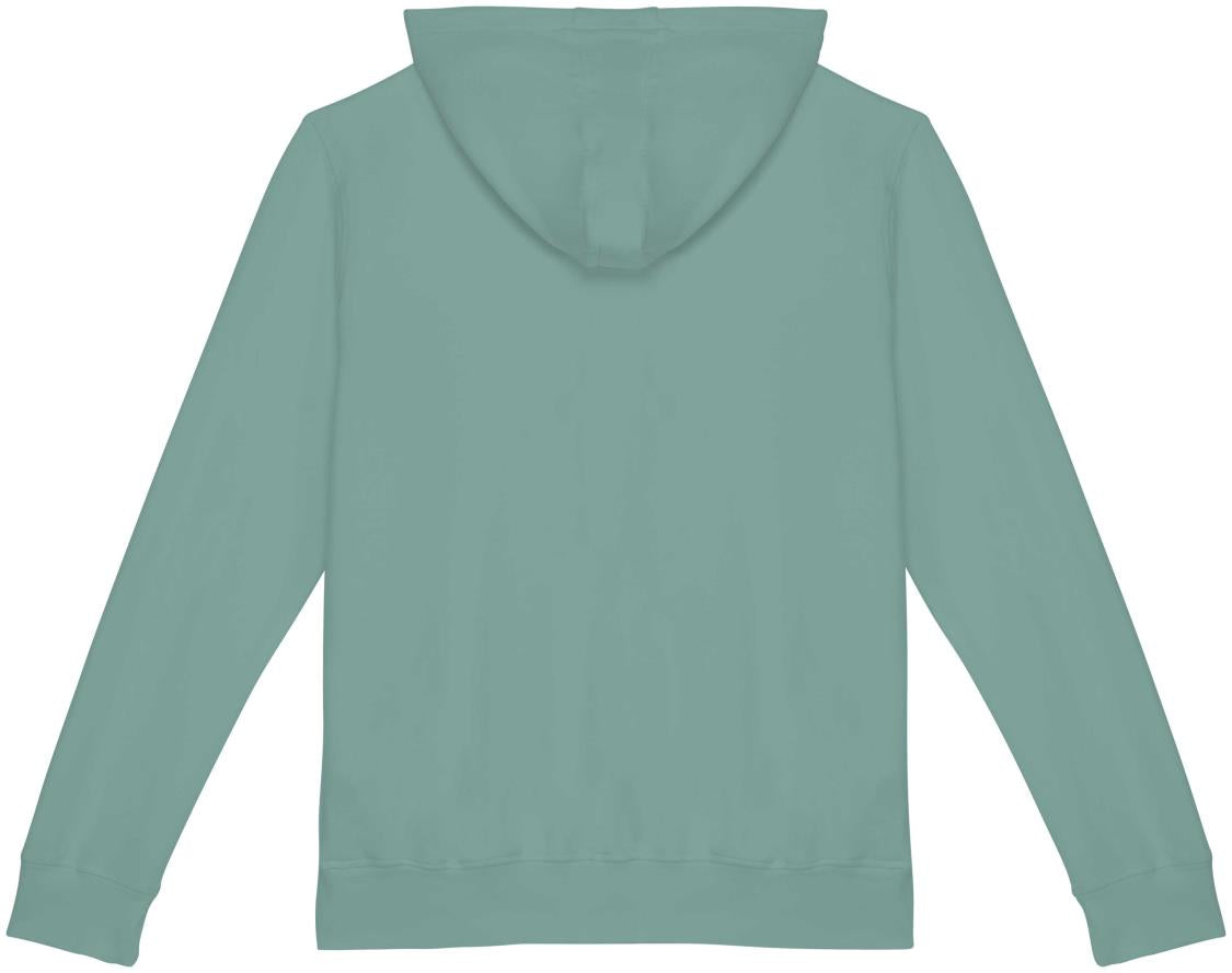 Ecologische uniseks sweater met rits en capuchon French Terry