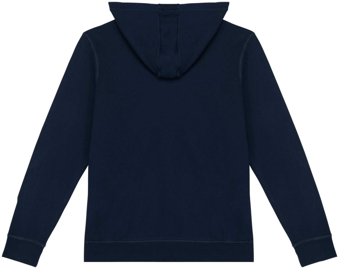 Ecologische uniseks sweater met rits en capuchon French Terry