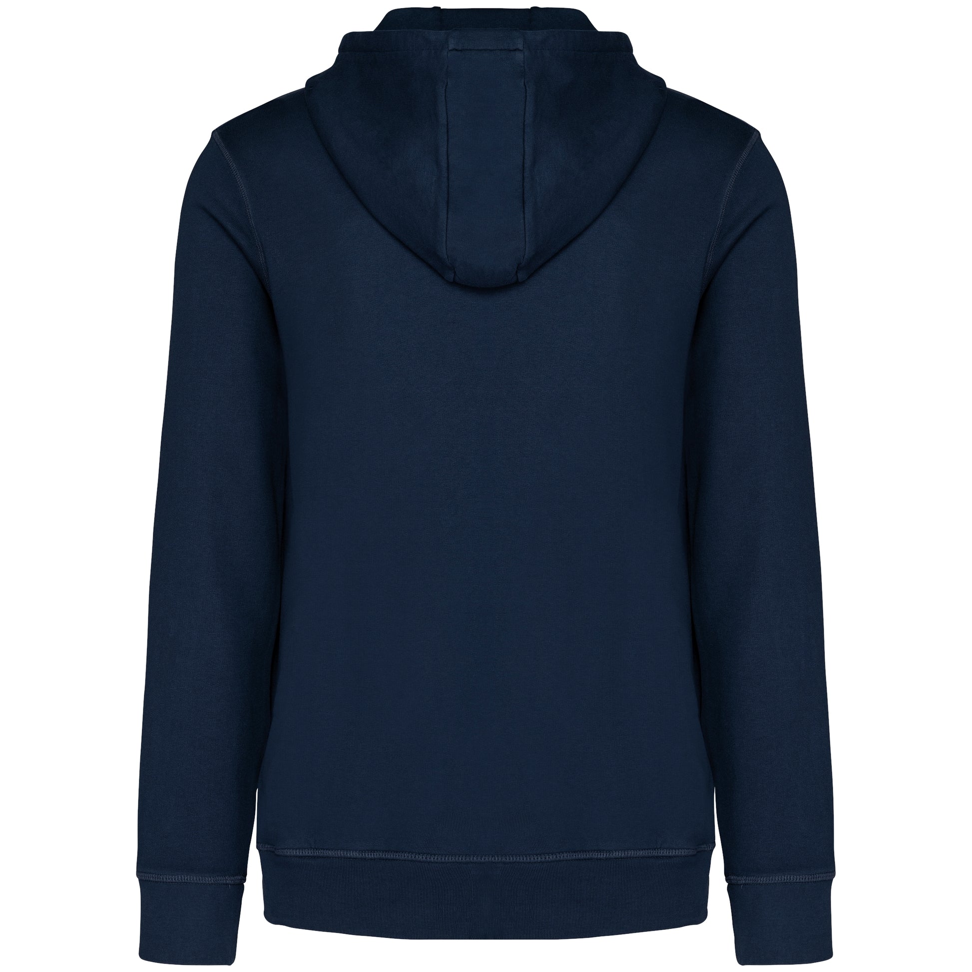 Ecologische uniseks sweater met rits en capuchon French Terry