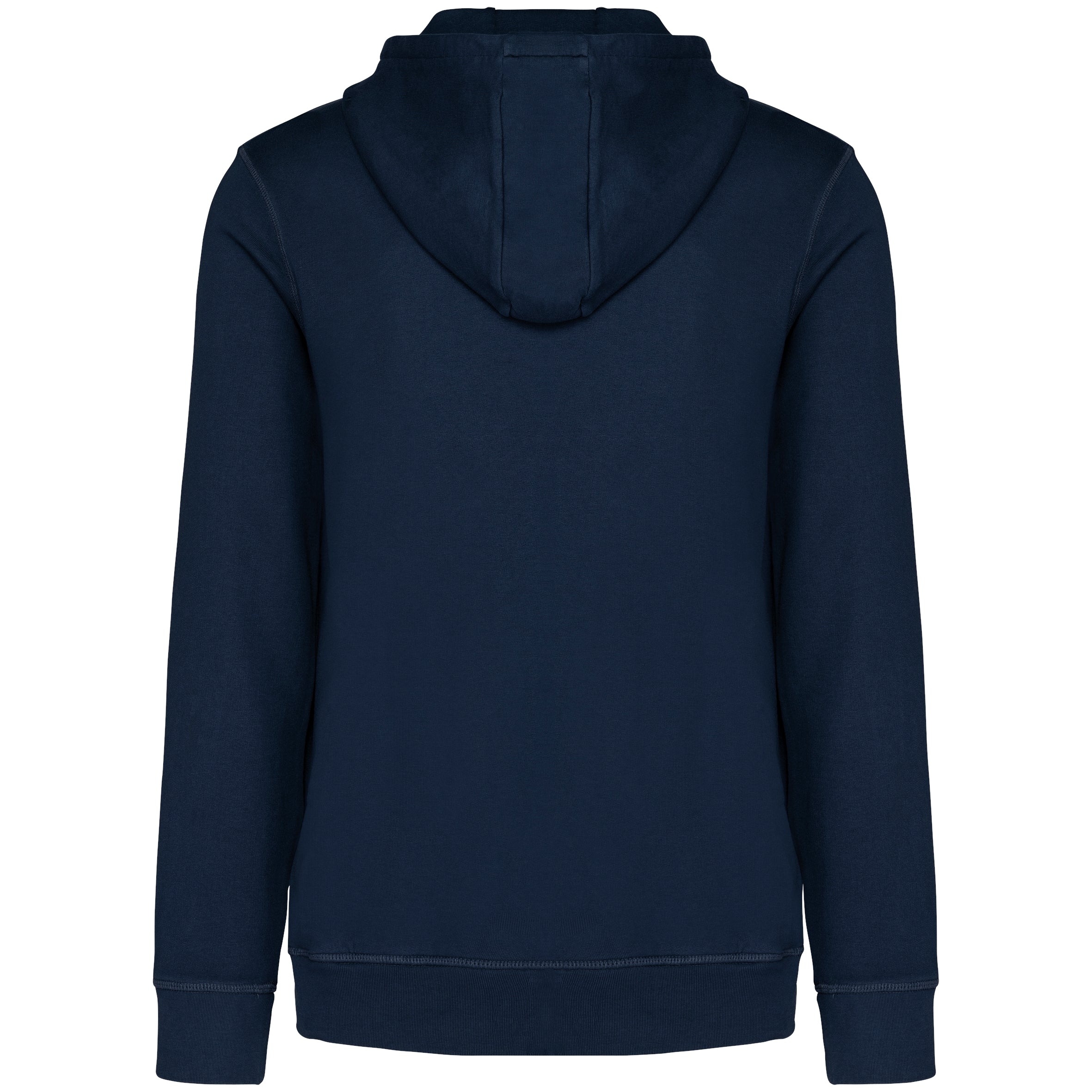 Ecologische uniseks sweater met rits en capuchon French Terry