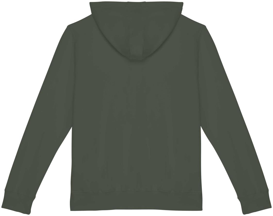 Ecologische uniseks sweater met rits en capuchon French Terry