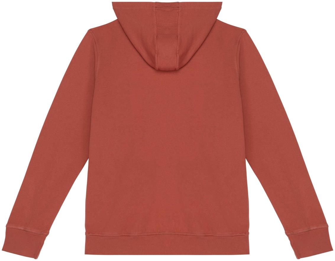 Ecologische uniseks sweater met rits en capuchon French Terry