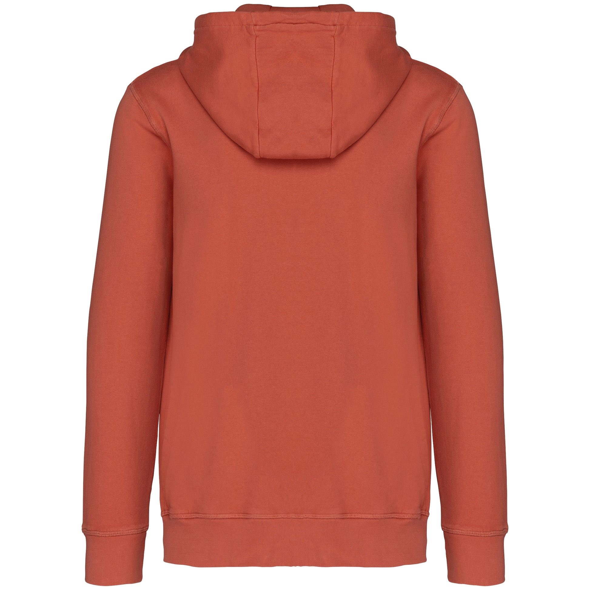 Ecologische uniseks sweater met rits en capuchon French Terry