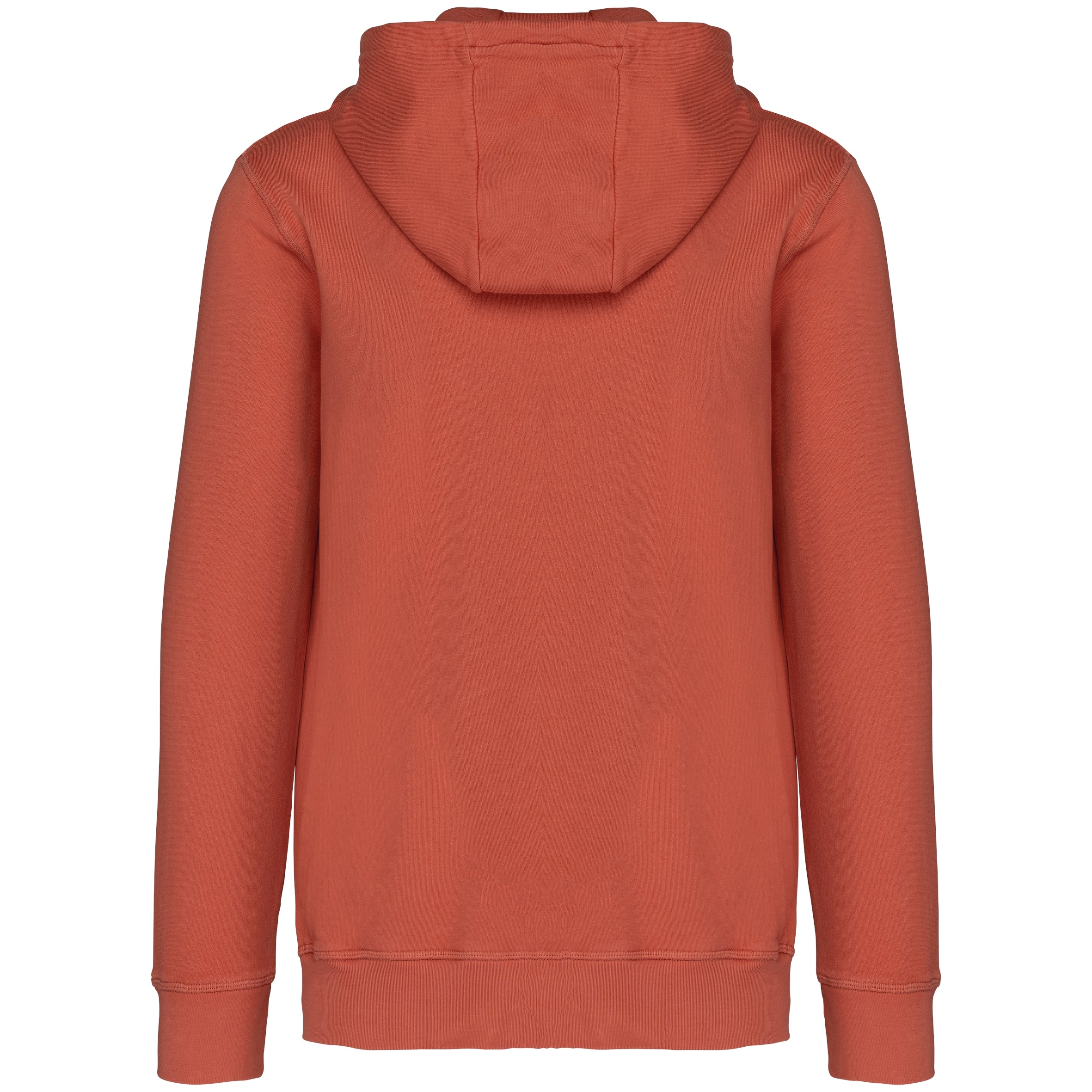 Ecologische uniseks sweater met rits en capuchon French Terry
