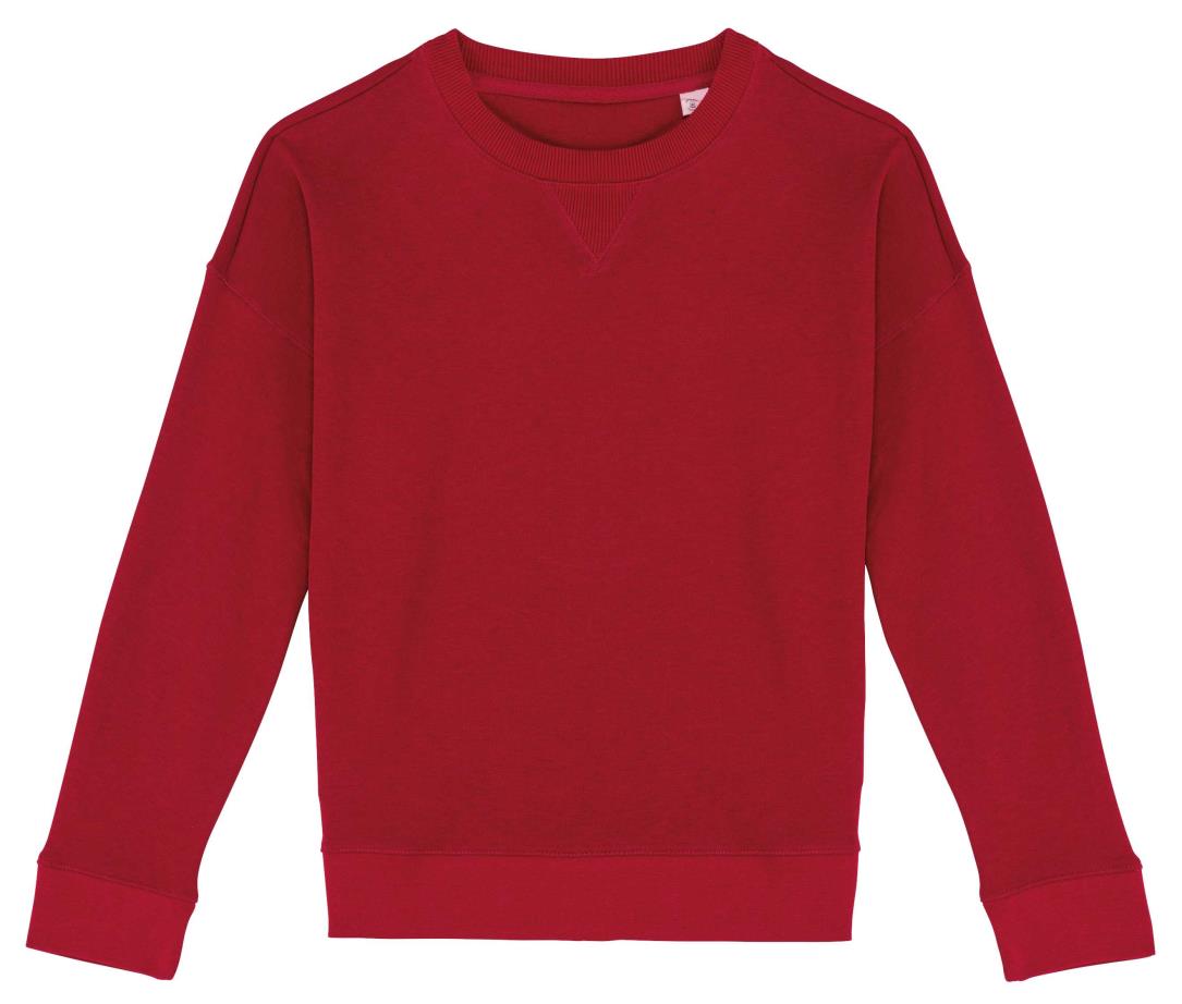 Ecologische damessweater met afhangende mouwen