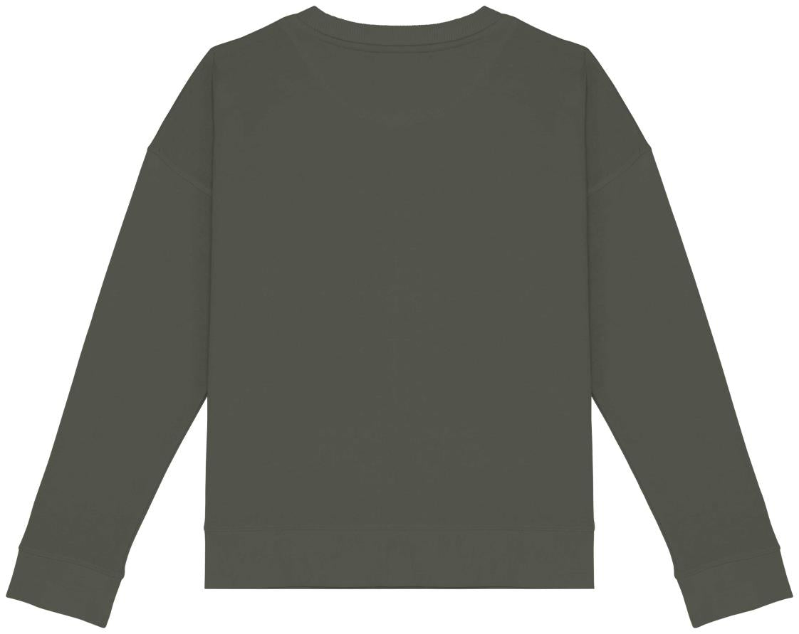 Ecologische damessweater met afhangende mouwen