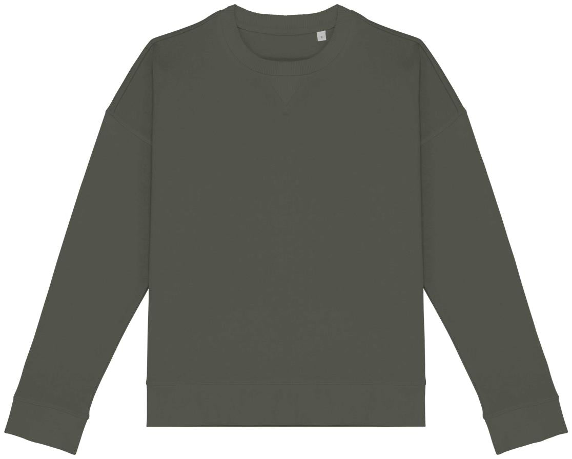 Ecologische damessweater met afhangende mouwen