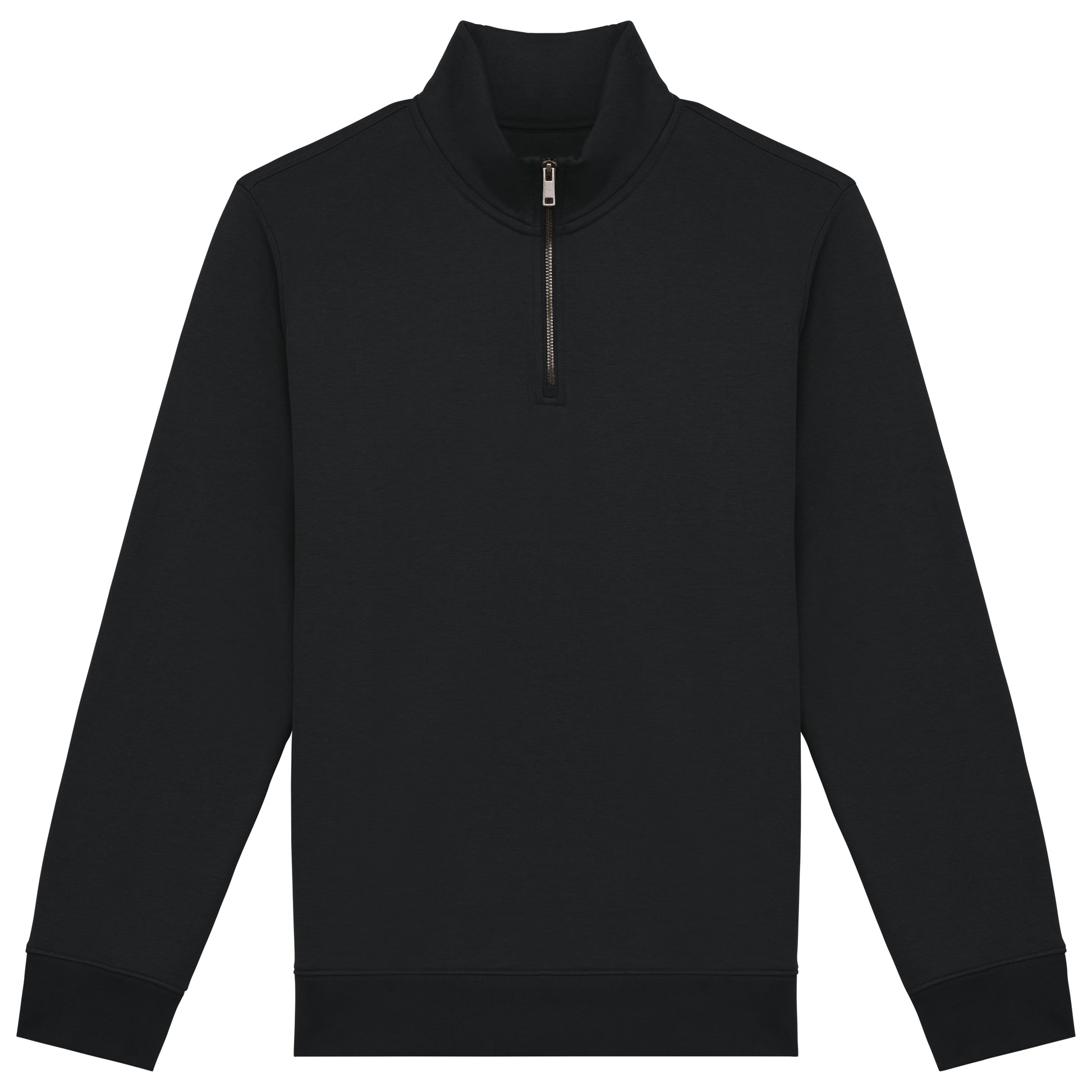 Duurzame herensweater met opstaande ritskraag