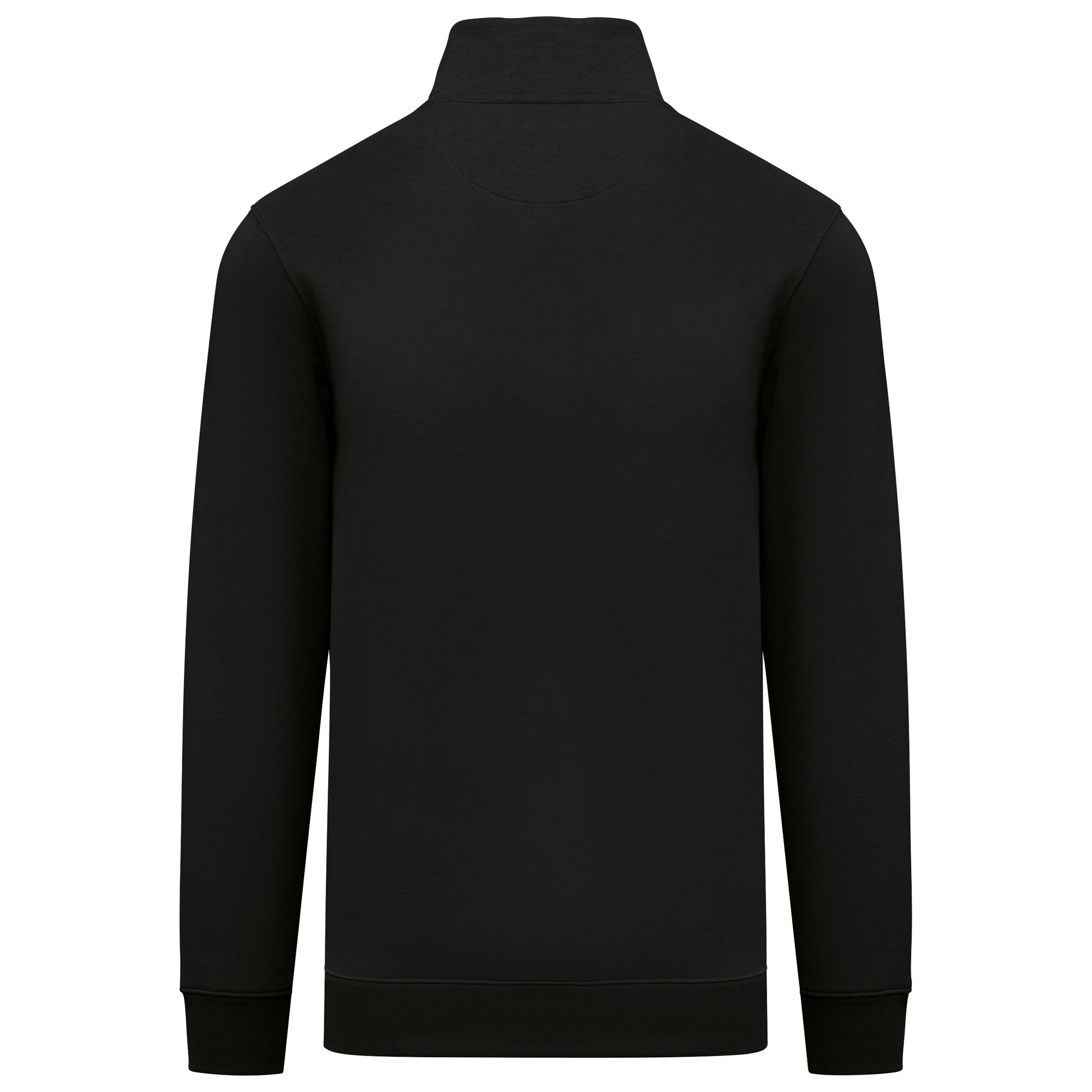 Duurzame herensweater met opstaande ritskraag
