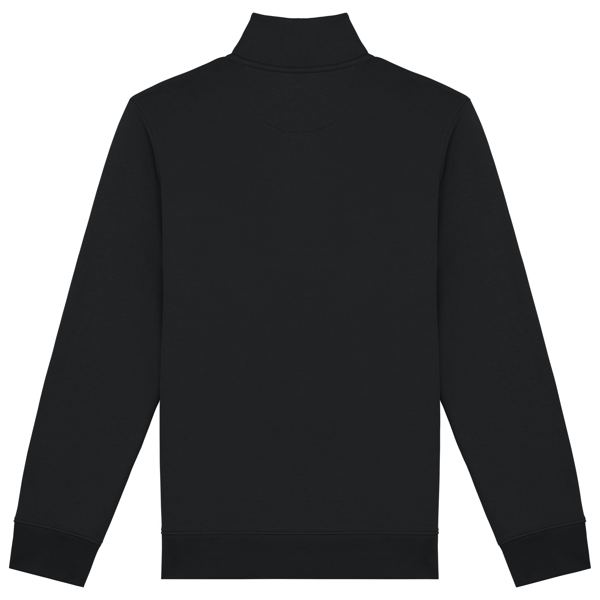 Duurzame herensweater met opstaande ritskraag