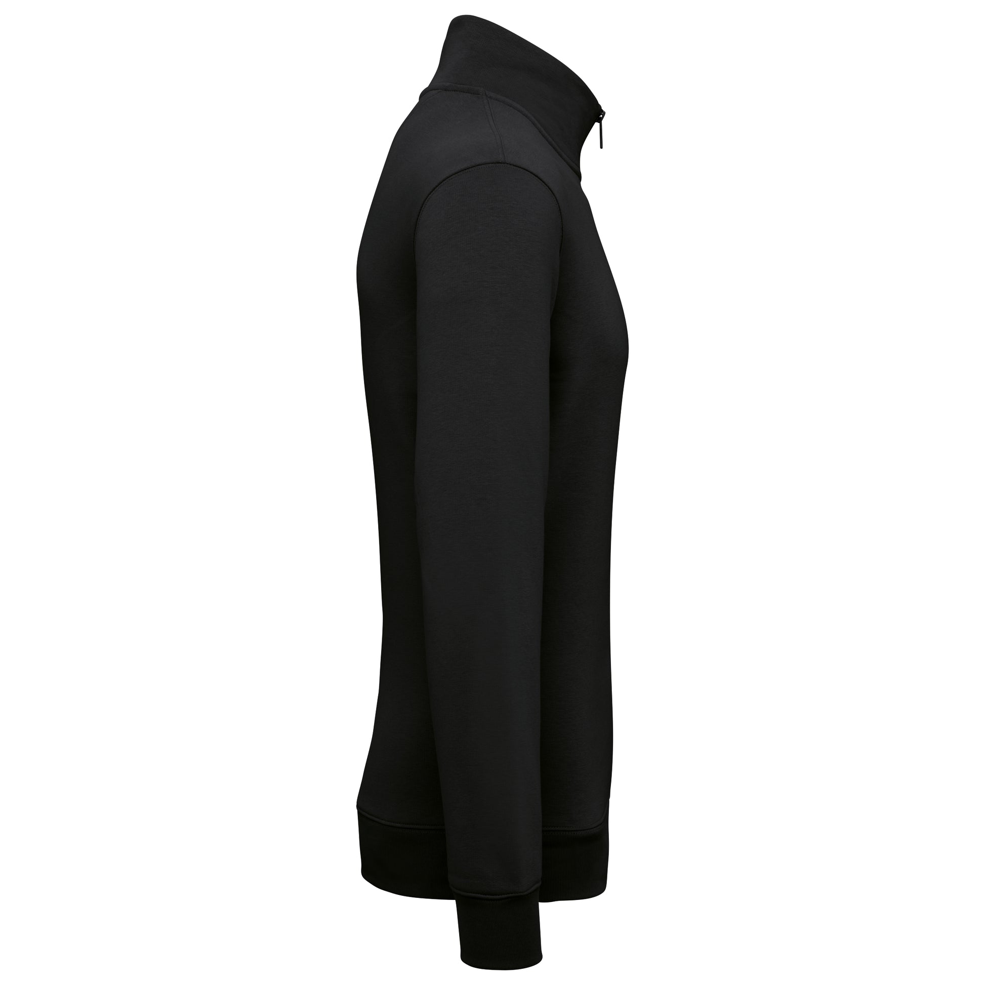Duurzame herensweater met opstaande ritskraag