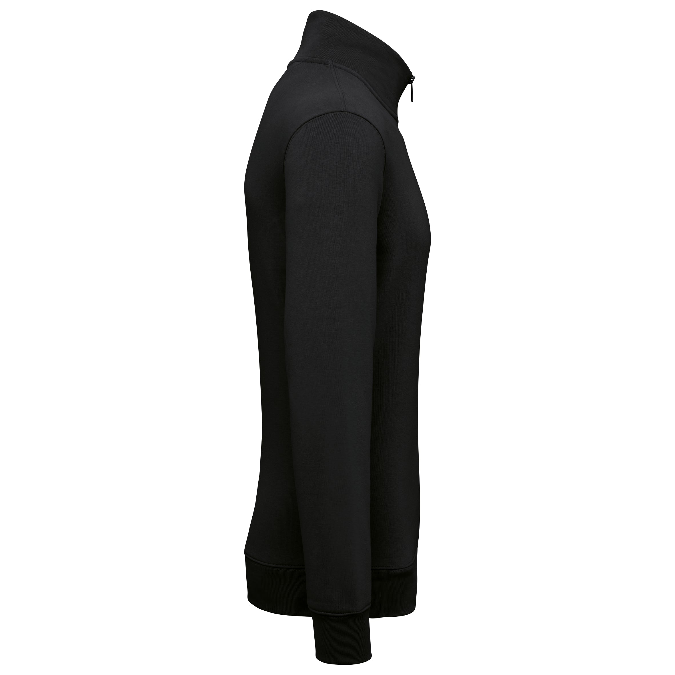 Duurzame herensweater met opstaande ritskraag